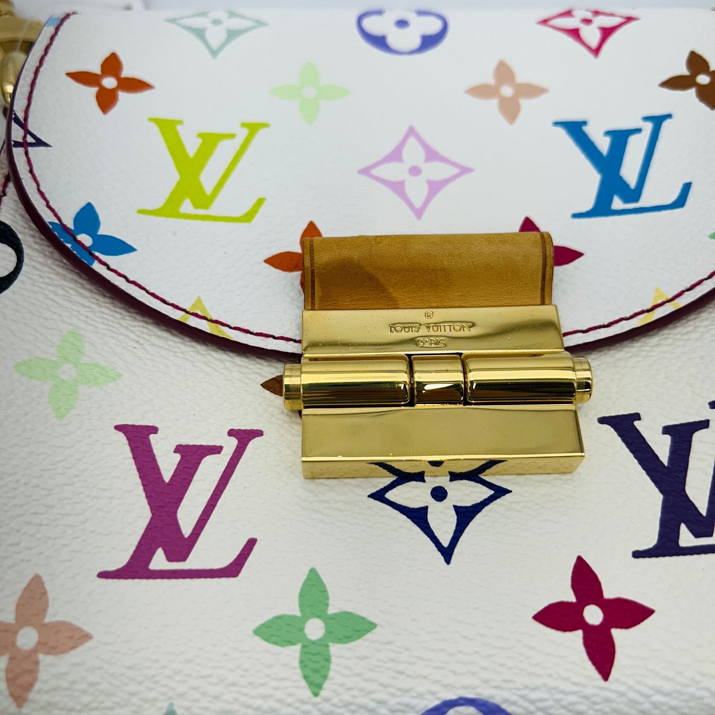 Louis Vuitton Takashi Murakami White Monogram Multicolor Coated Canvas Bag GP22269474
