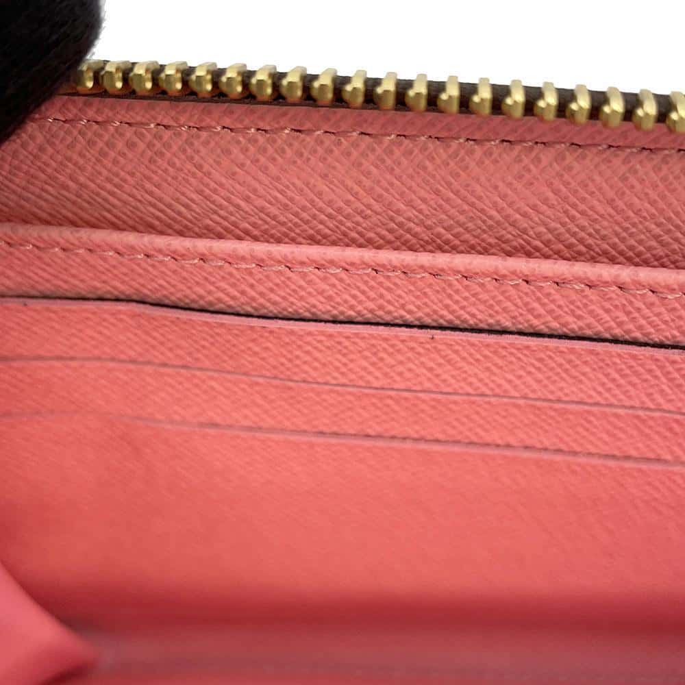 LOUIS VUITTON Zippy Wallet Poppy M41908 Monogram/Jungleãƒ»Dot
