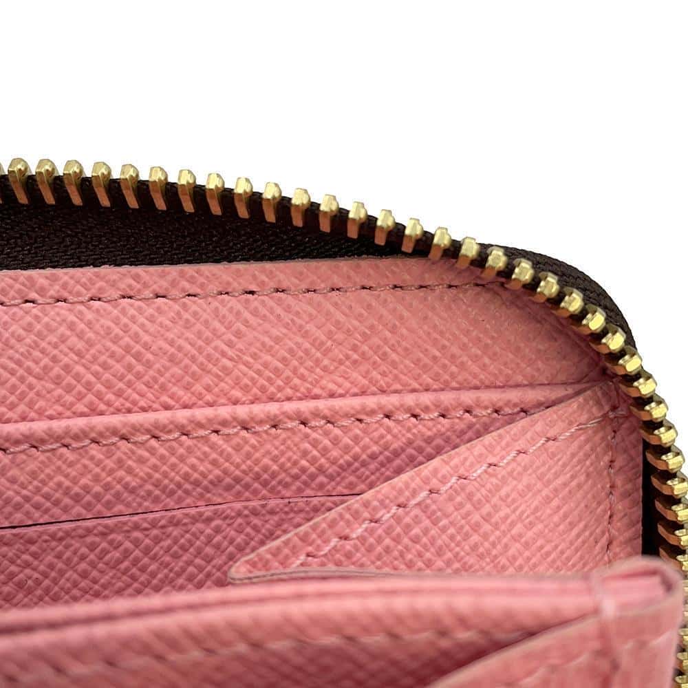 LOUIS VUITTON Zippy Wallet Poppy M41908 Monogram/Jungleãƒ»Dot
