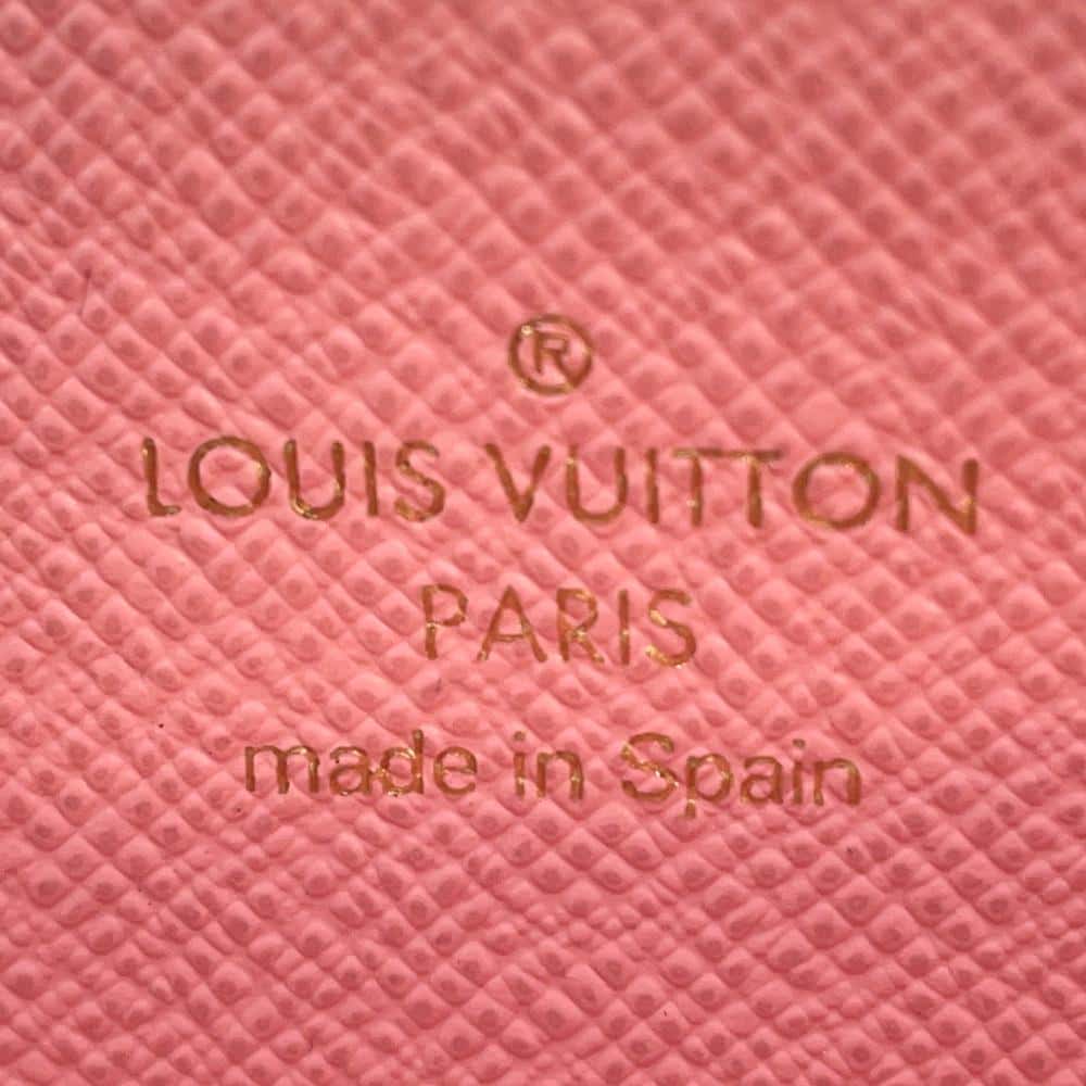 LOUIS VUITTON Zippy Wallet Poppy M41908 Monogram/Jungleãƒ»Dot