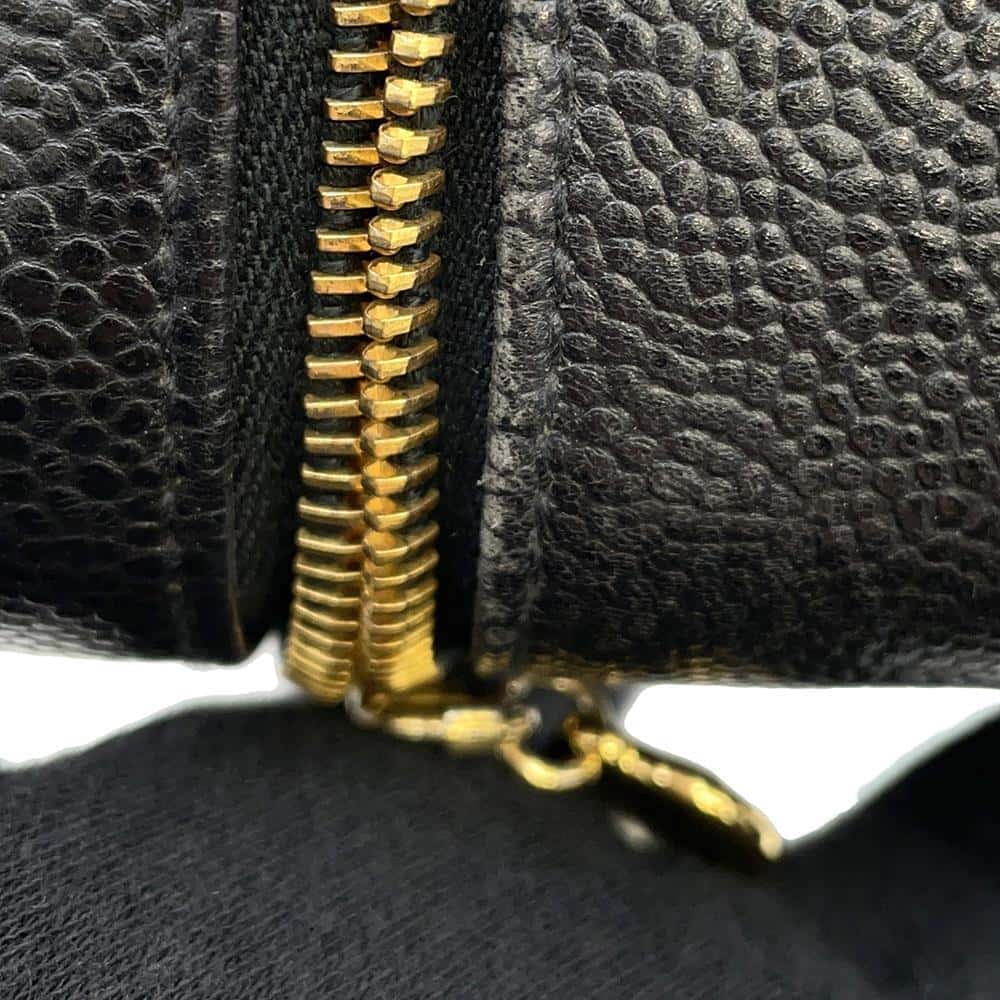 CHANEL top handle vanity bag BlackA07061 Caviar Leather