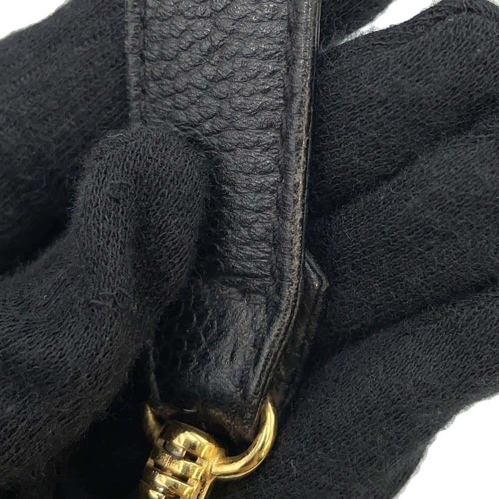 CHANEL top handle vanity bag BlackA07061 Caviar Leather