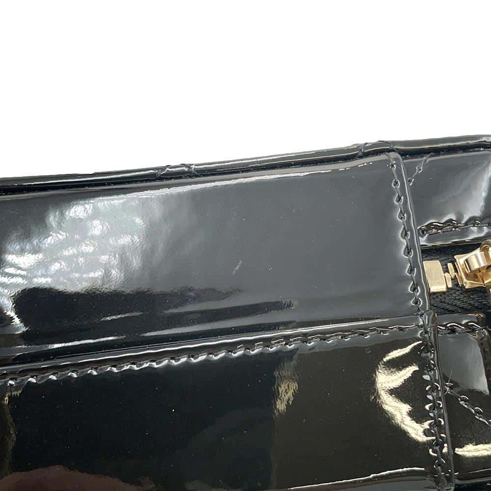 CHANEL Chain Vanity BlackAP2874 Patent Calf Leather