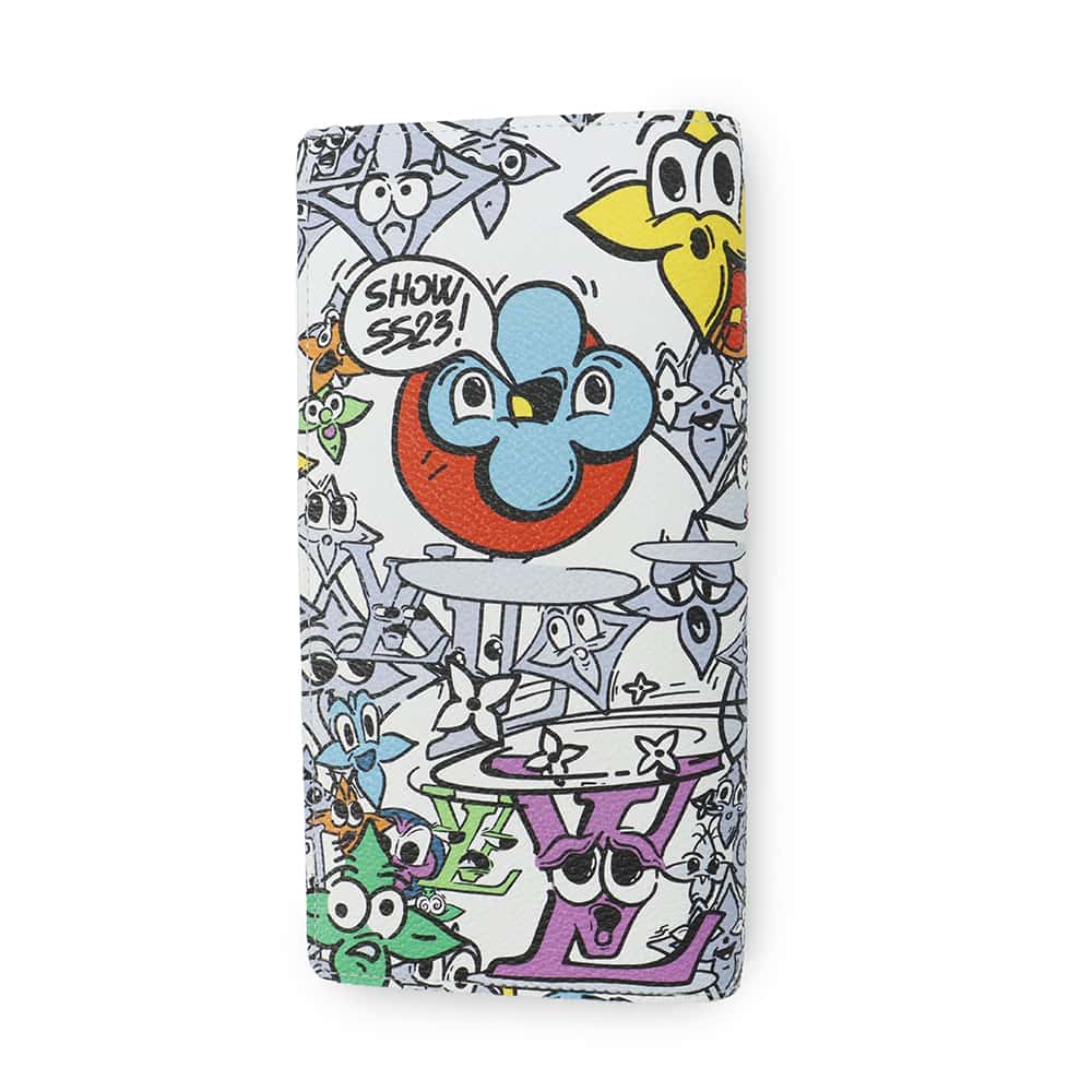 LOUIS VUITTON Portefeuille Brazza NM White/Multicolor M82011 Monogramãƒ»Comic