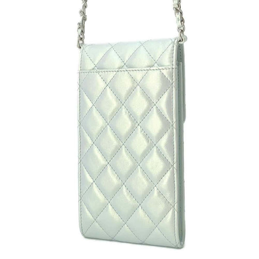 CHANEL Matelasse ChainClutch Light BlueAP2164 Lambskin