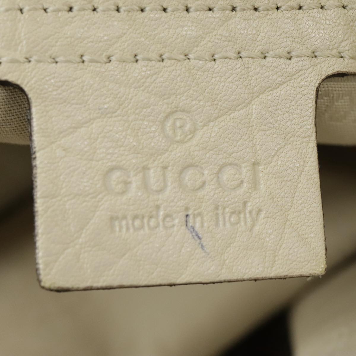 GUCCI GG Canvas Tote Bag Silver Beige 232959 99848