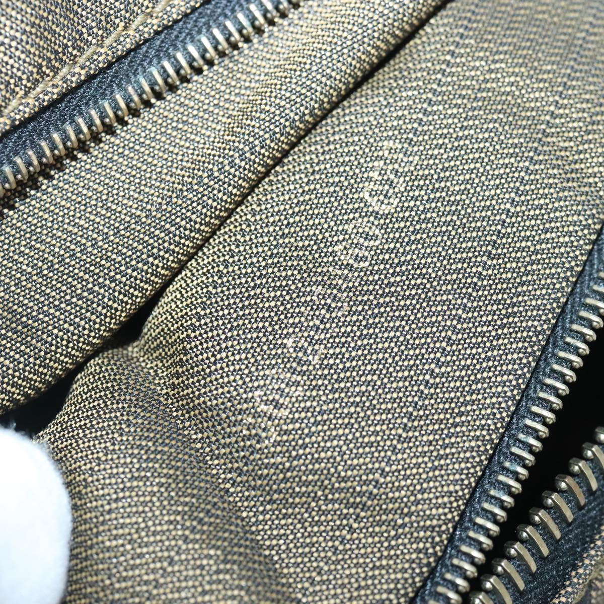 FENDI Zucca Canvas Vanity Hand Bag Brown 99910