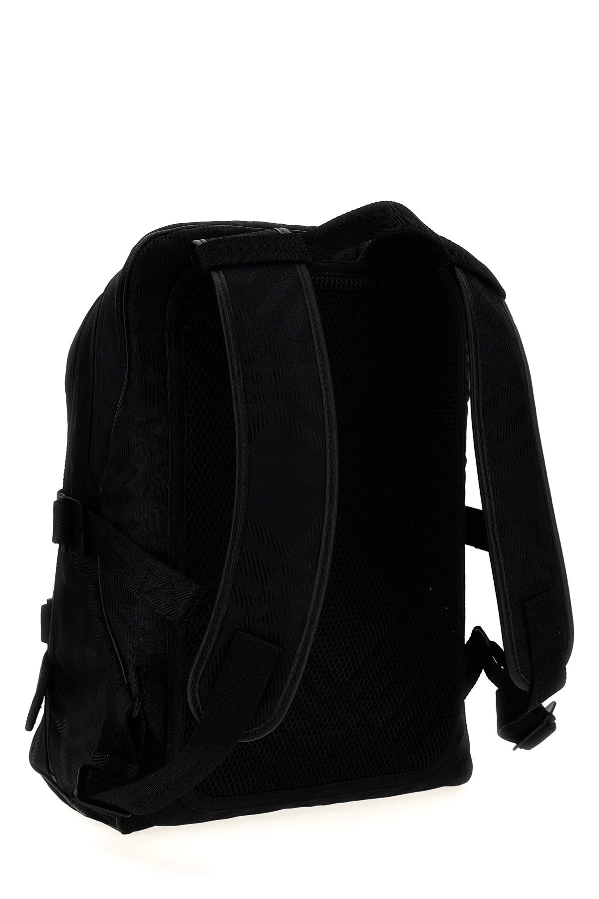 Burberry Men Check Jacquard Backpack