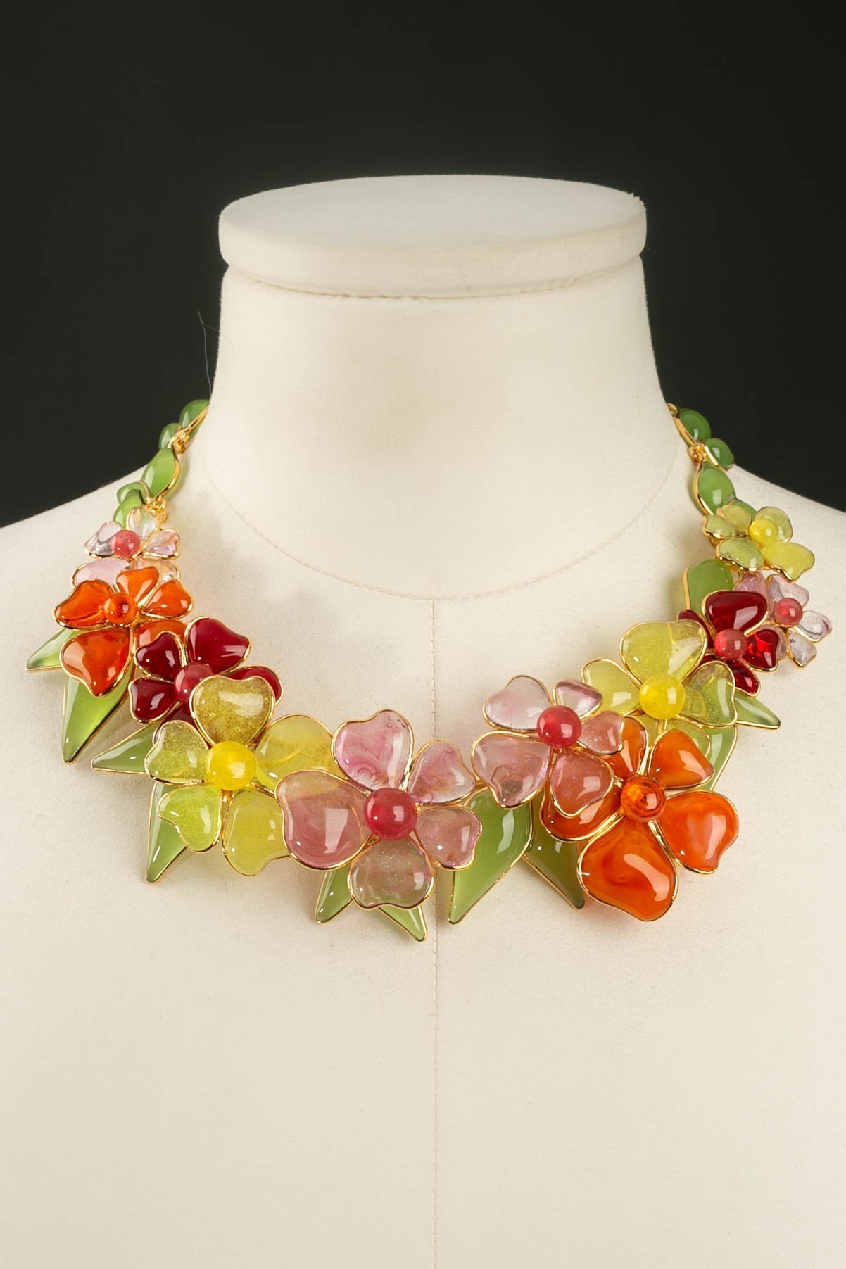 Collier en pÃƒÆ’Ã‚Â¢te de verre Augustine