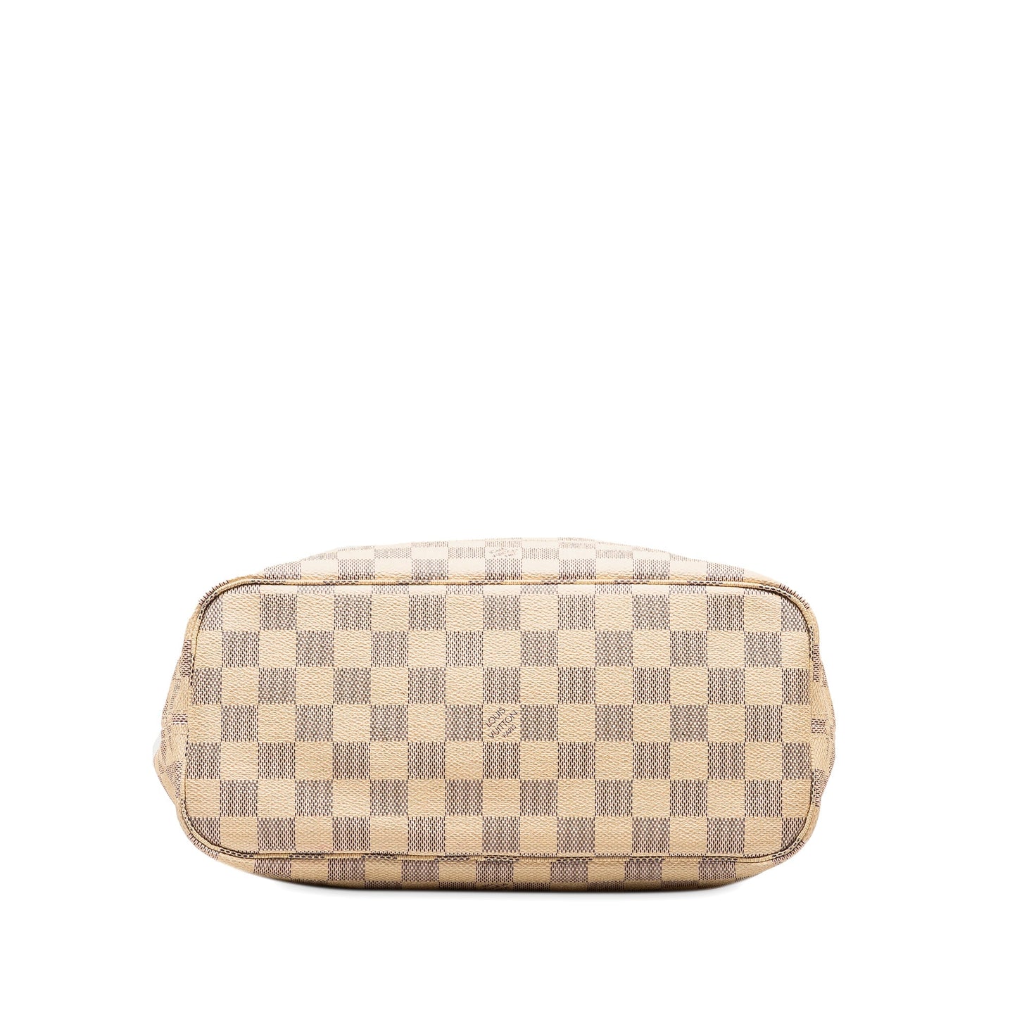 Beige Louis Vuitton Damier Azur Neverfull PM Tote Bag