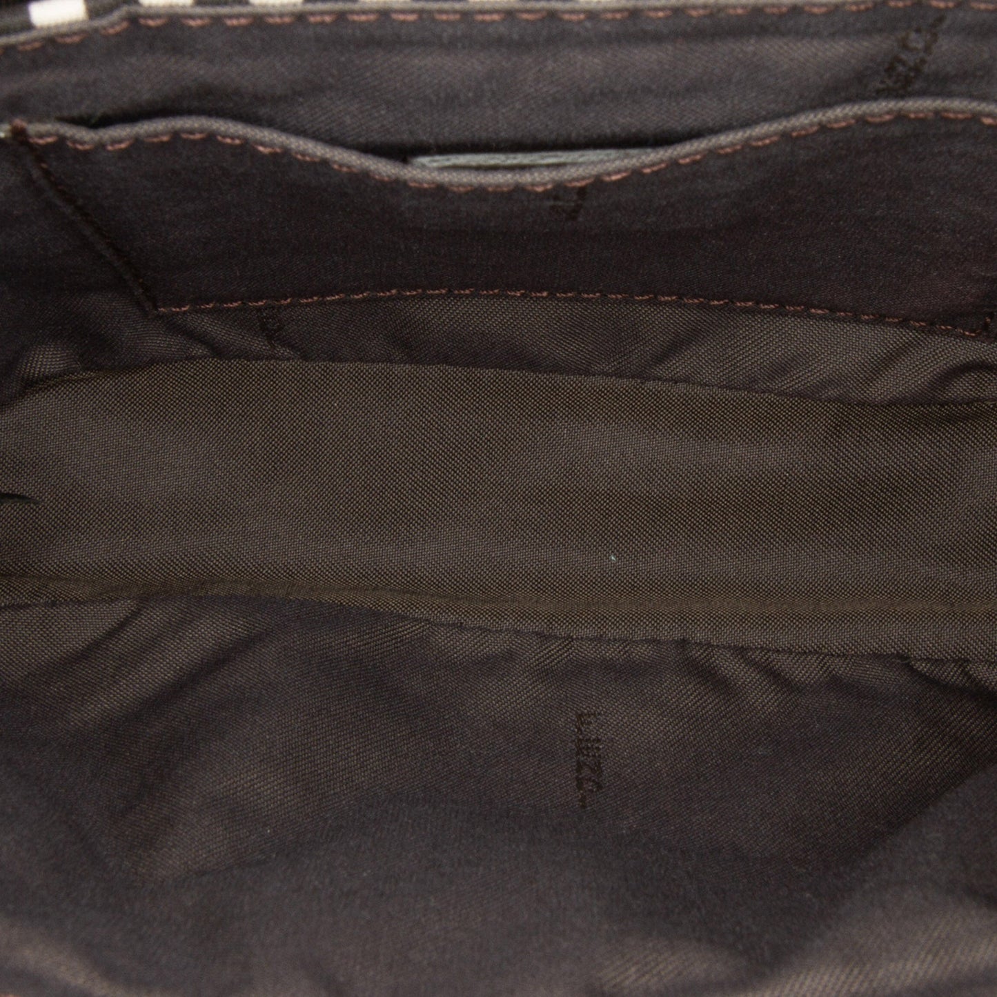 Fendi Joshua Vides Convertible Baguette White Black Checked Canvas