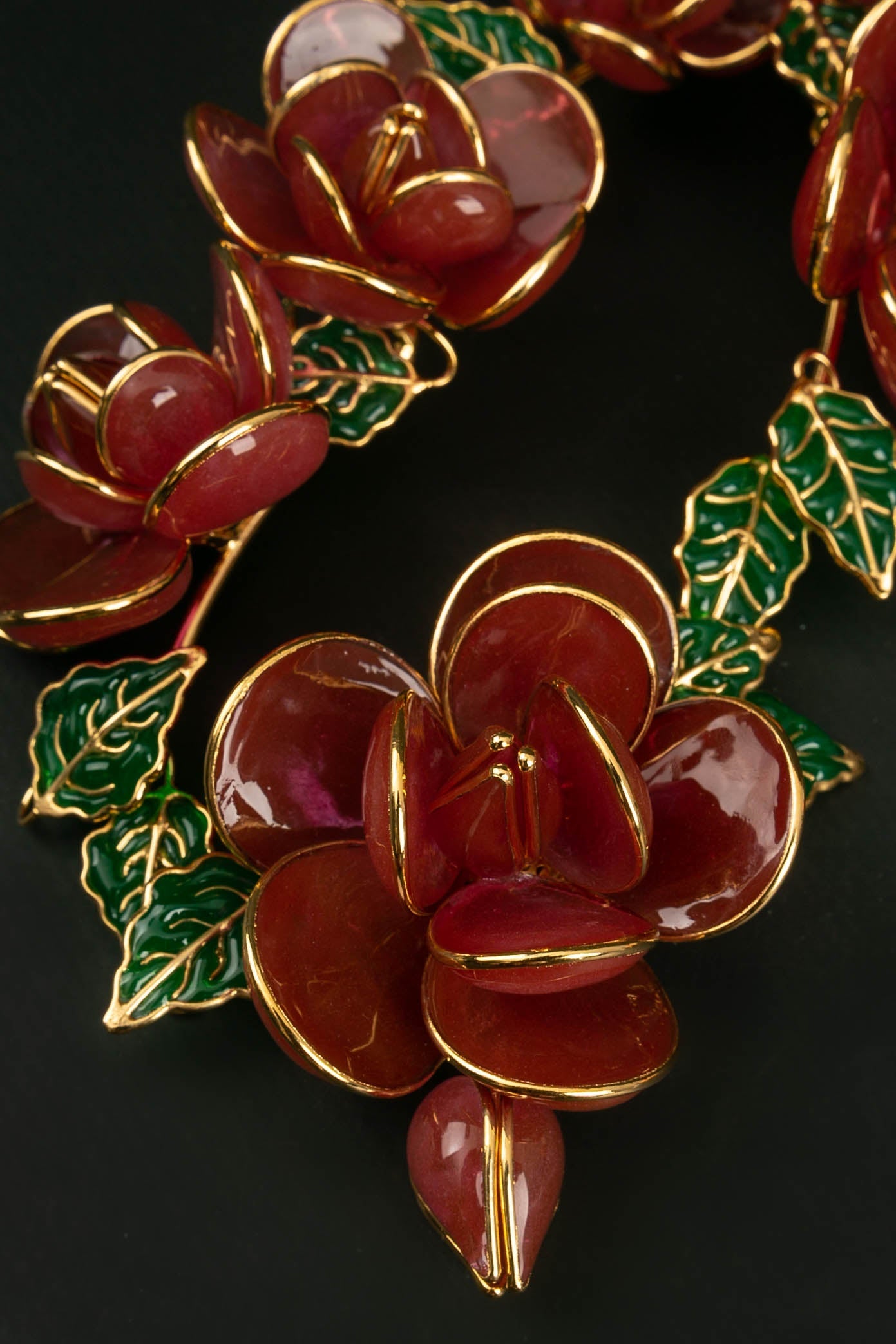 Collier en pÃƒÆ’Ã‚Â¢te de verre Augustine