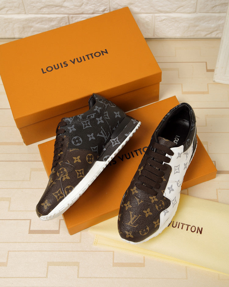 GLM - LUV GLMnogram Denim Brown And Gray Sneaker