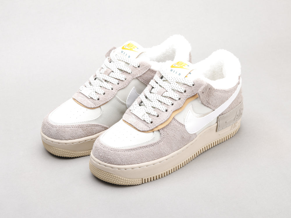 GLM - AF1 Shadow gray and white deconstructed plus velvet