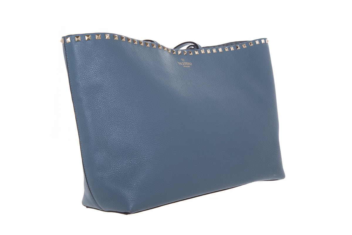 Valentino Blue Leather Tote