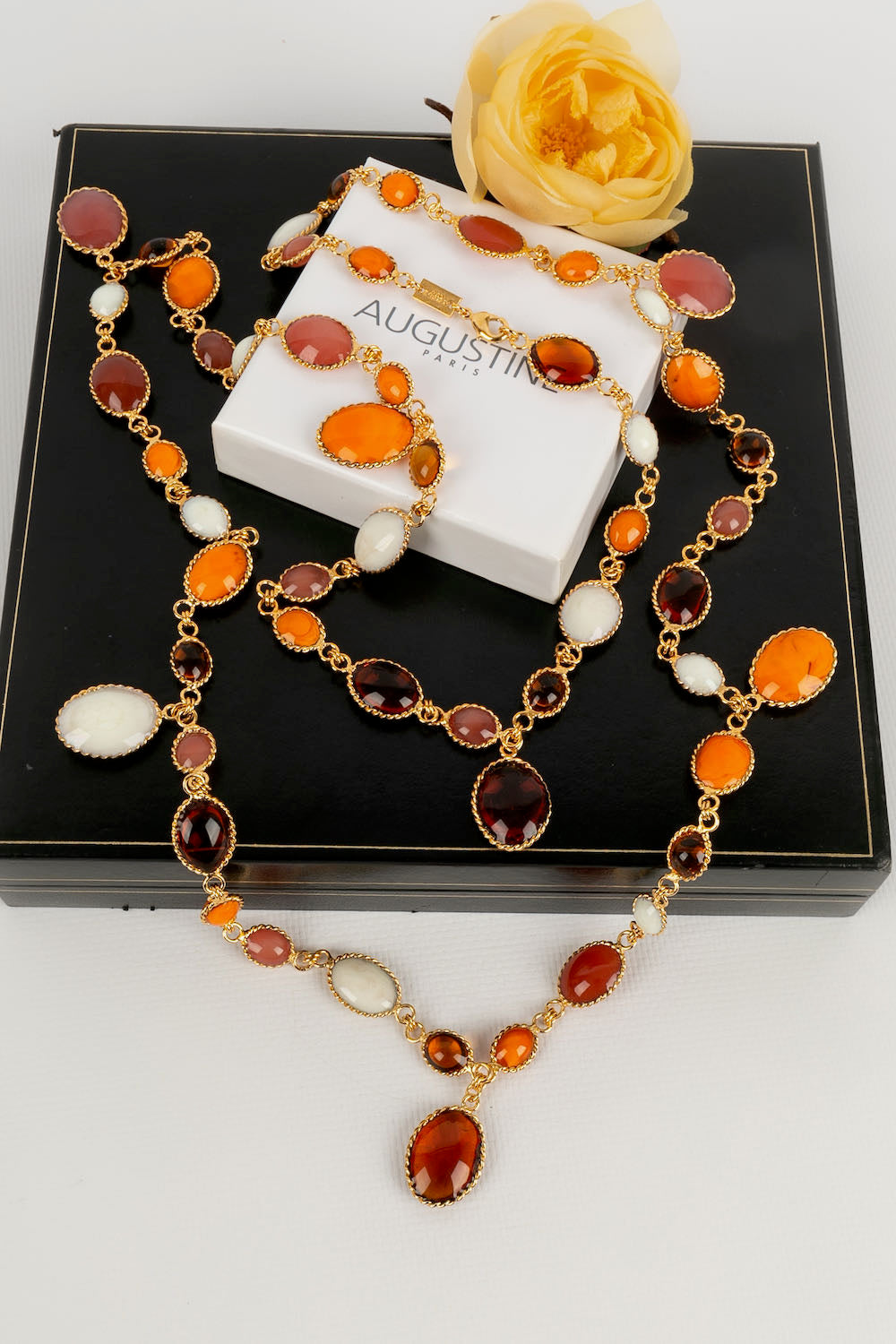 Collier en pÃƒÆ’Ã‚Â¢te de verre Augustine