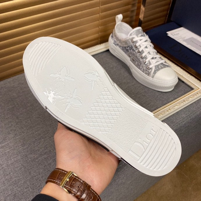 GLM - DIR B23 White and Black LOW-TOP SNEAKER