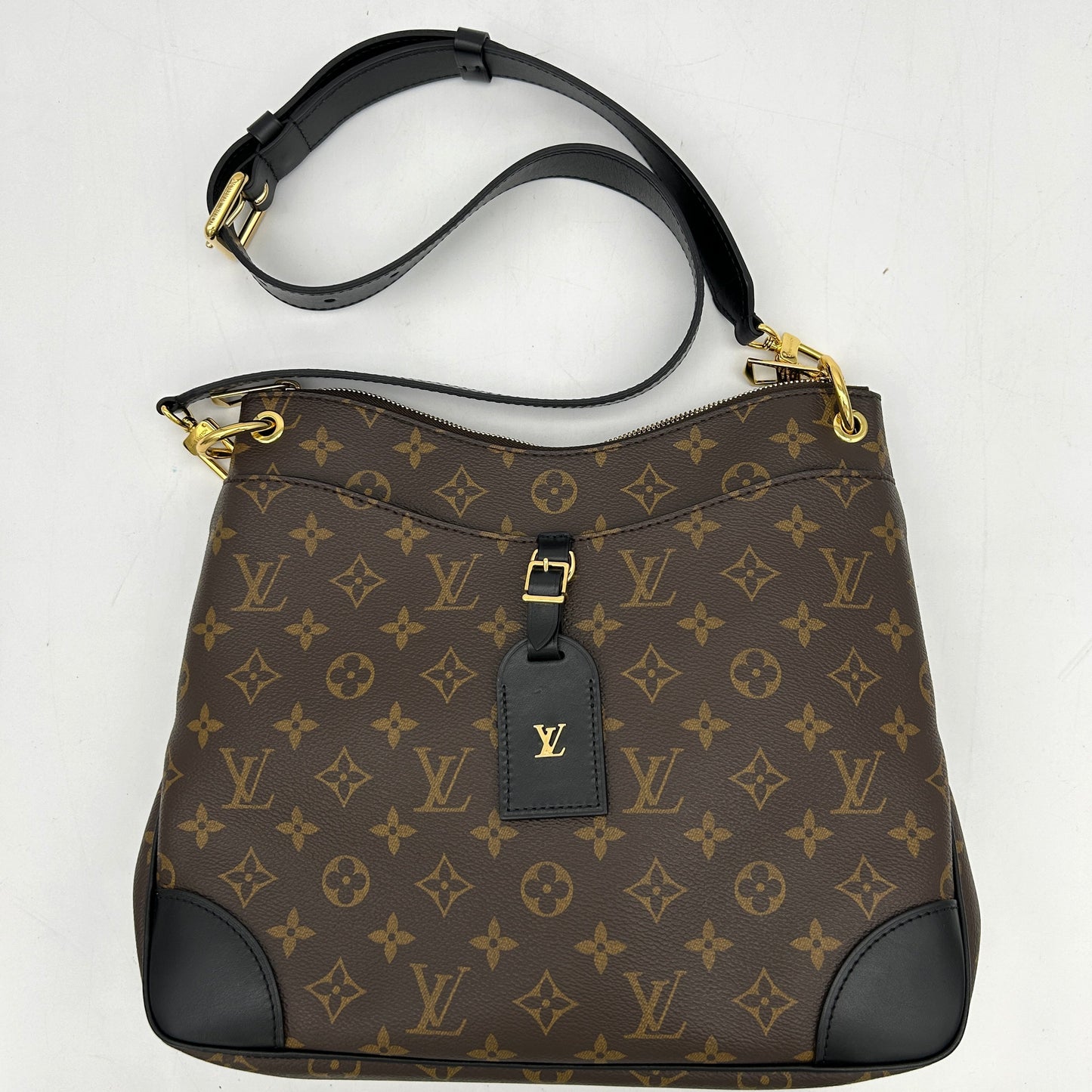 Louis Vuitton Monogram Odeon MM Brown Shoulder Bag Medium