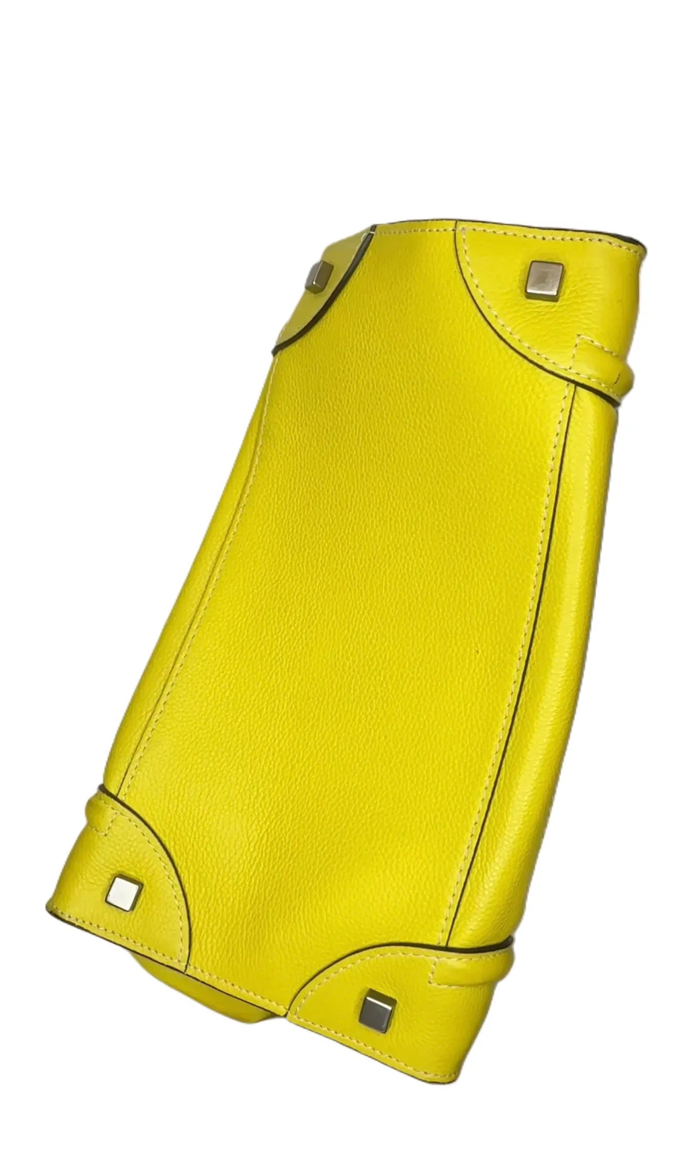 Celine Luggage Yellow Leather Handbag for Women