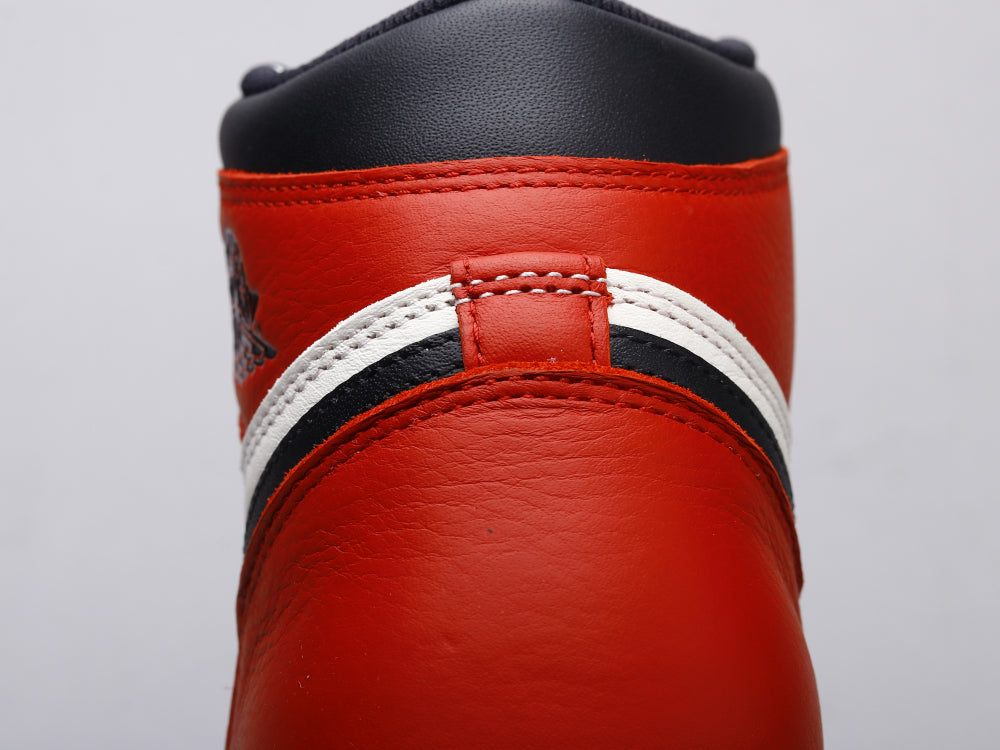 GLM - AJ1 black red toe