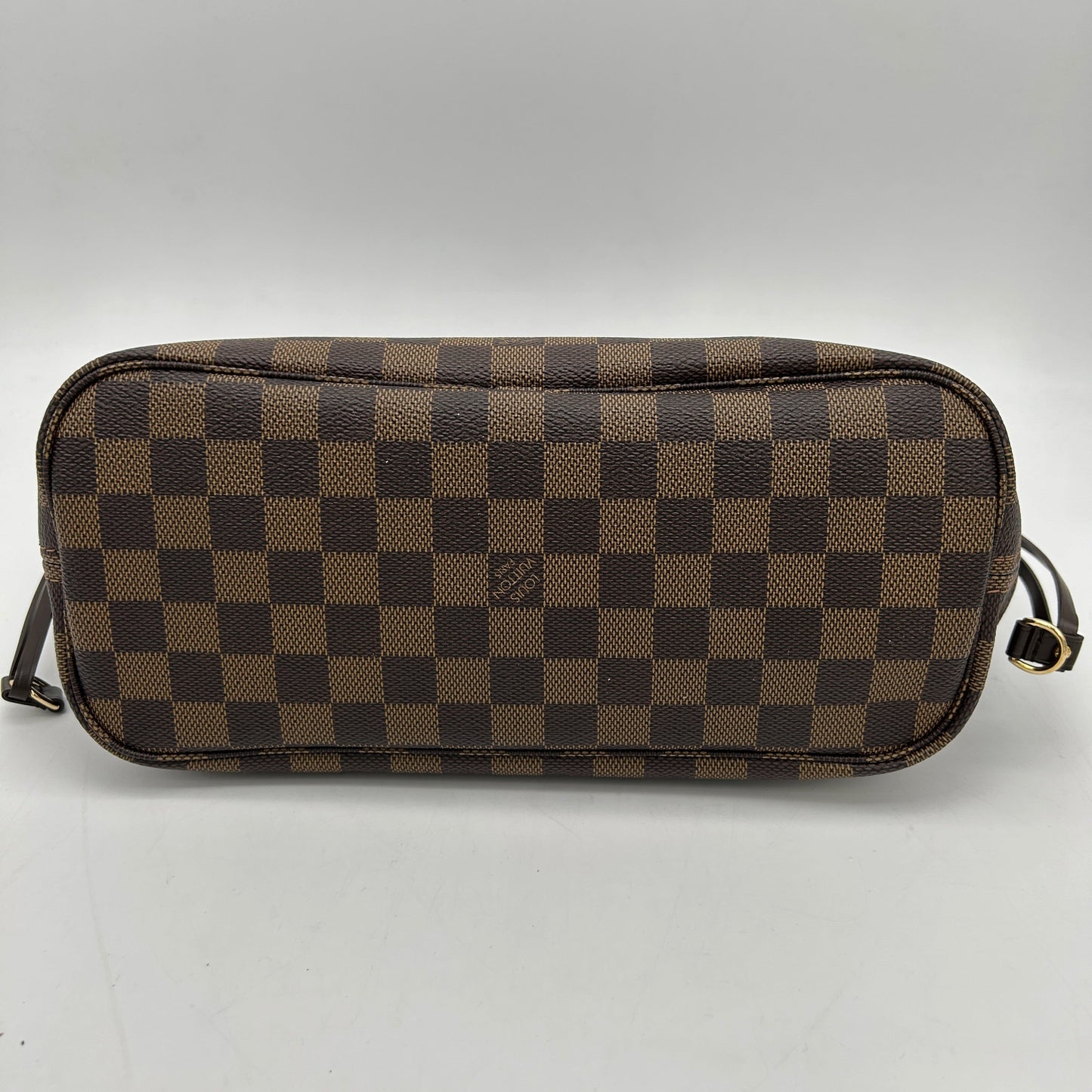 Louis Vuitton Neverfull PM Damier Ebene Tote Bag Brown