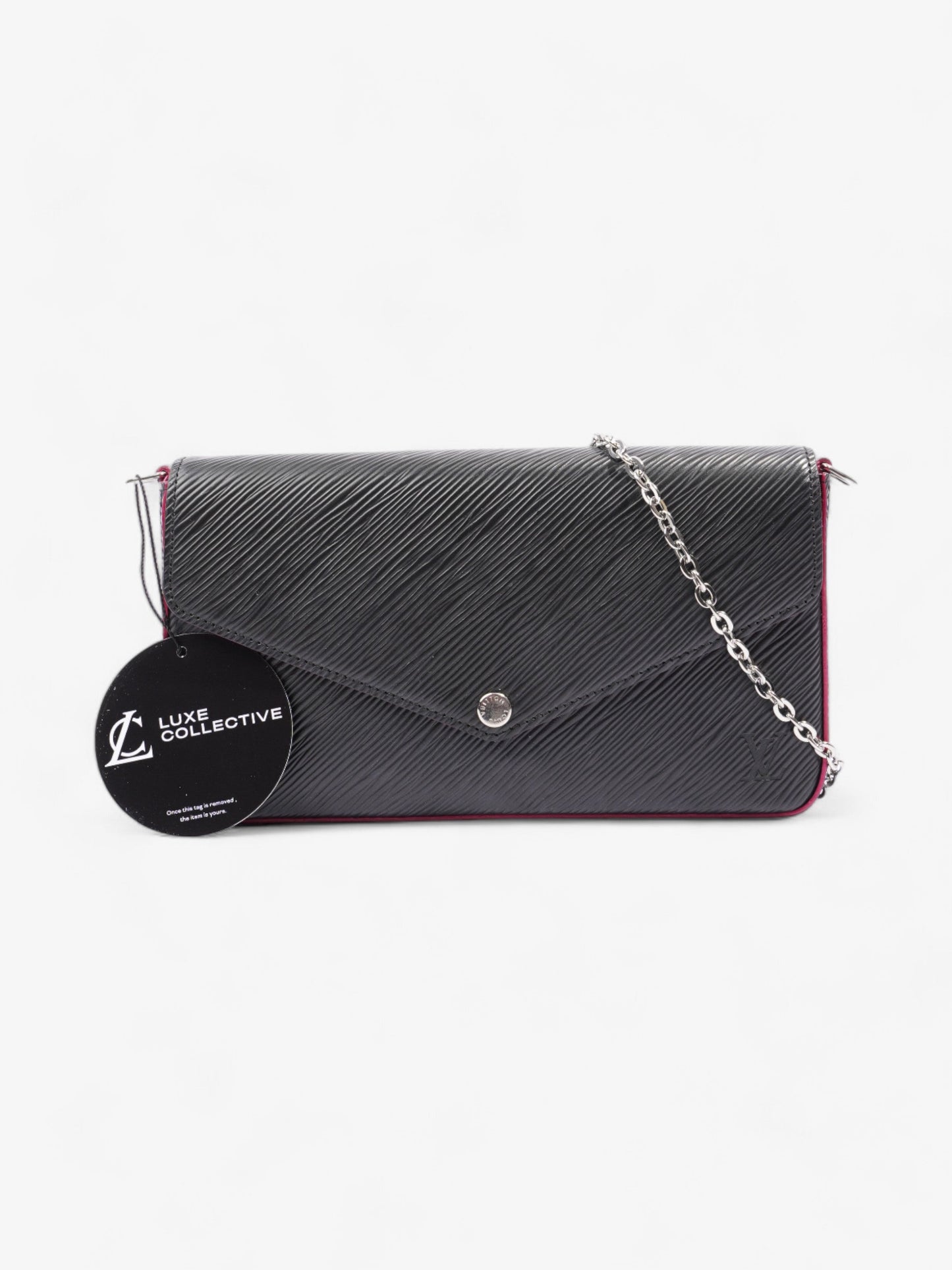 Louis Vuitton Pochette Felicie Black Epi Leather