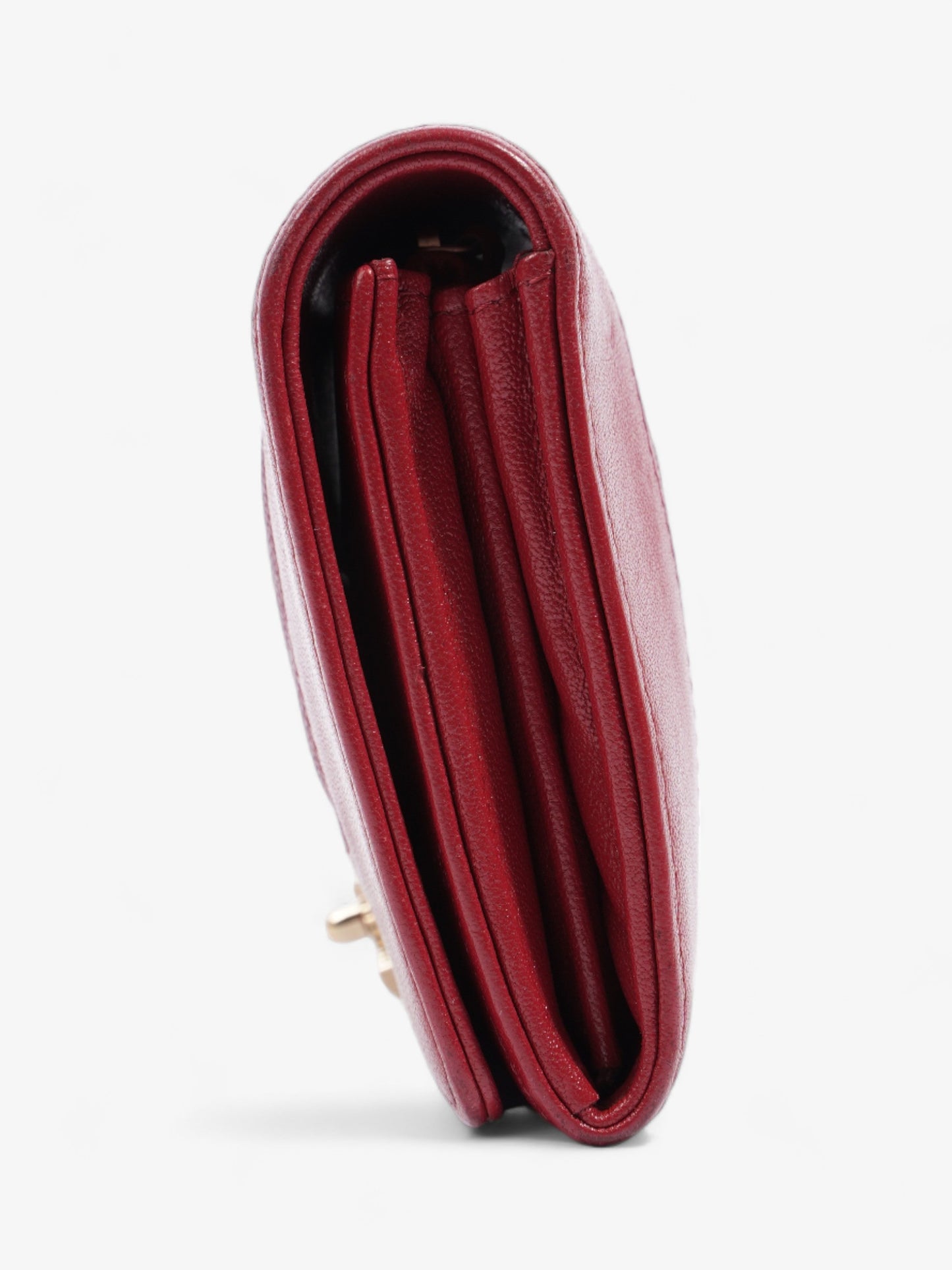 Chanel Mademoiselle Long Wallet Red Caviar Leather