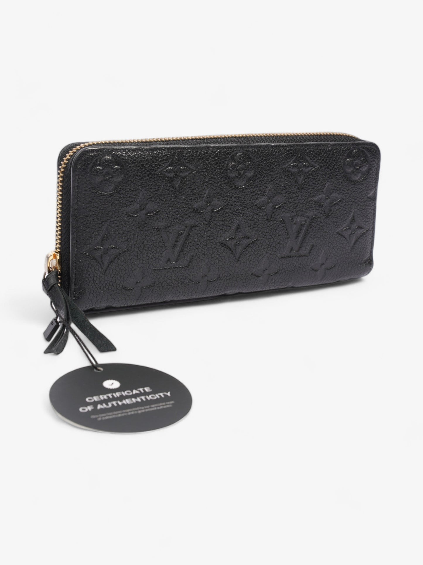 Louis Vuitton Cl茅mence Wallet Black Leather