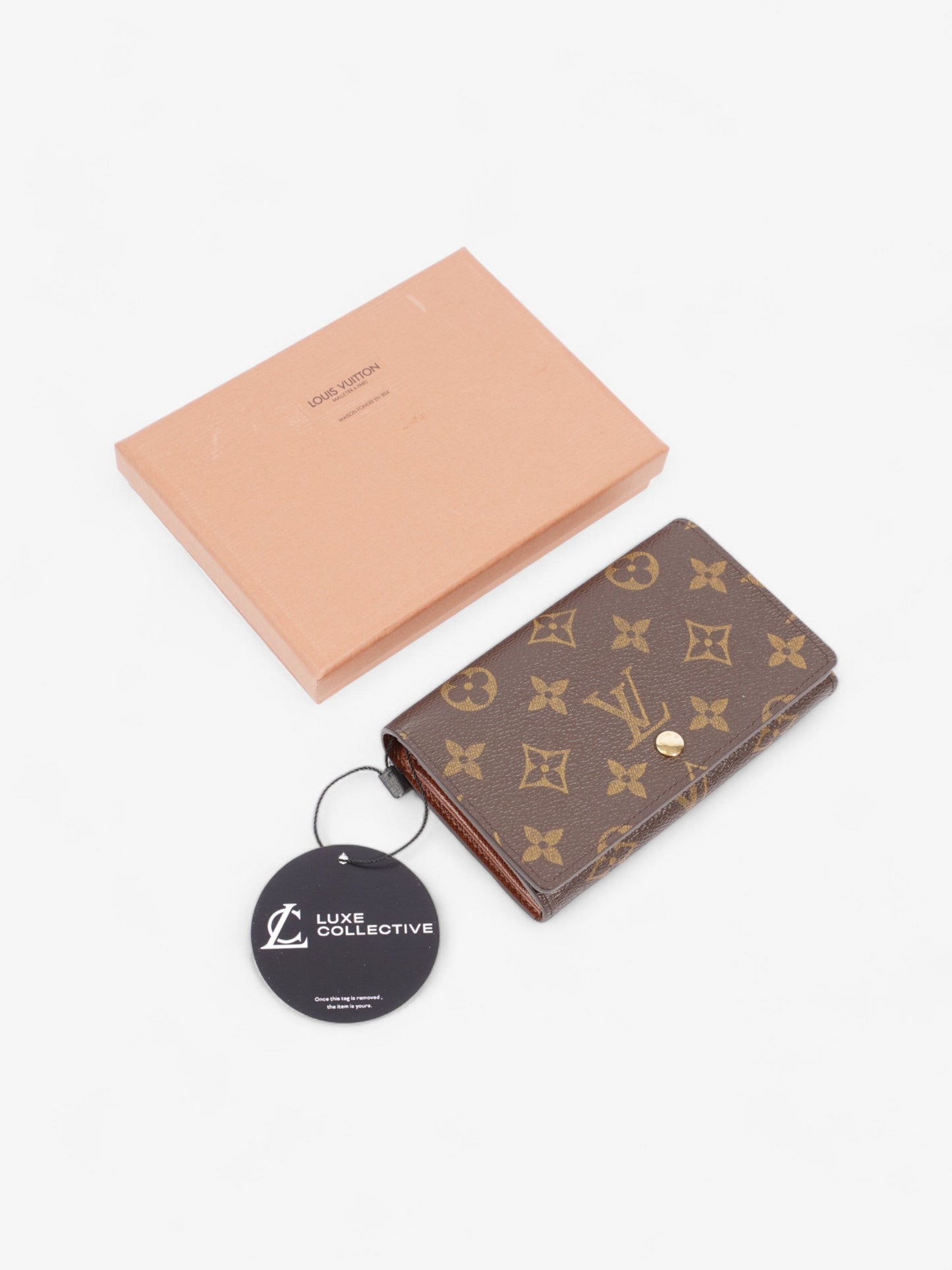 Louis Vuitton Porte Monnaie Tresor Monogram Coated Canvas