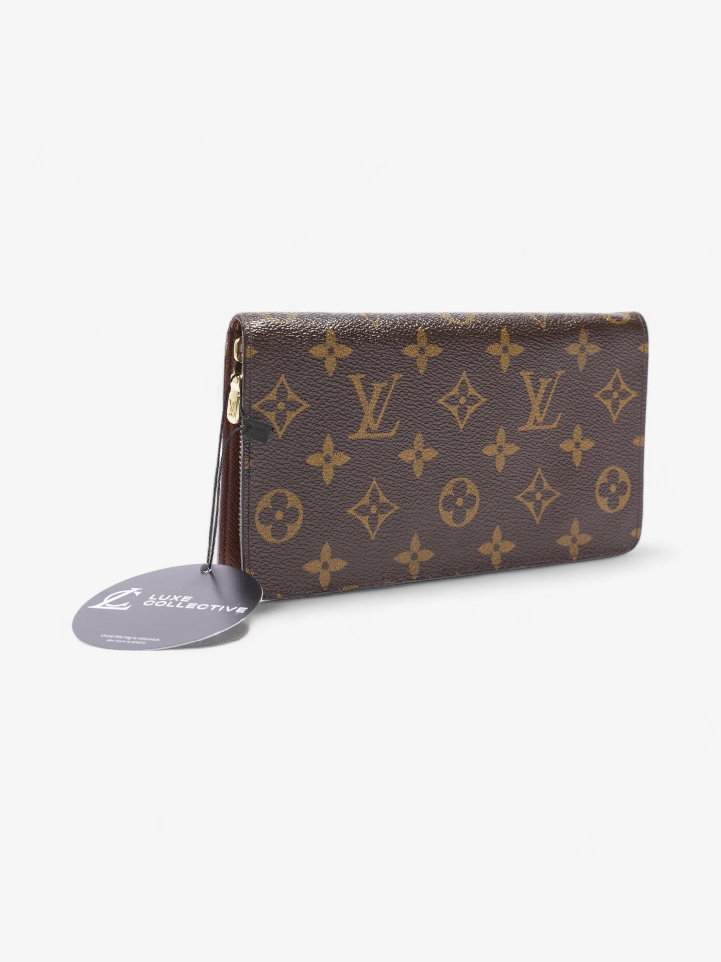 Louis Vuitton Porte Monnaie Zip Monogram Coated Canvas
