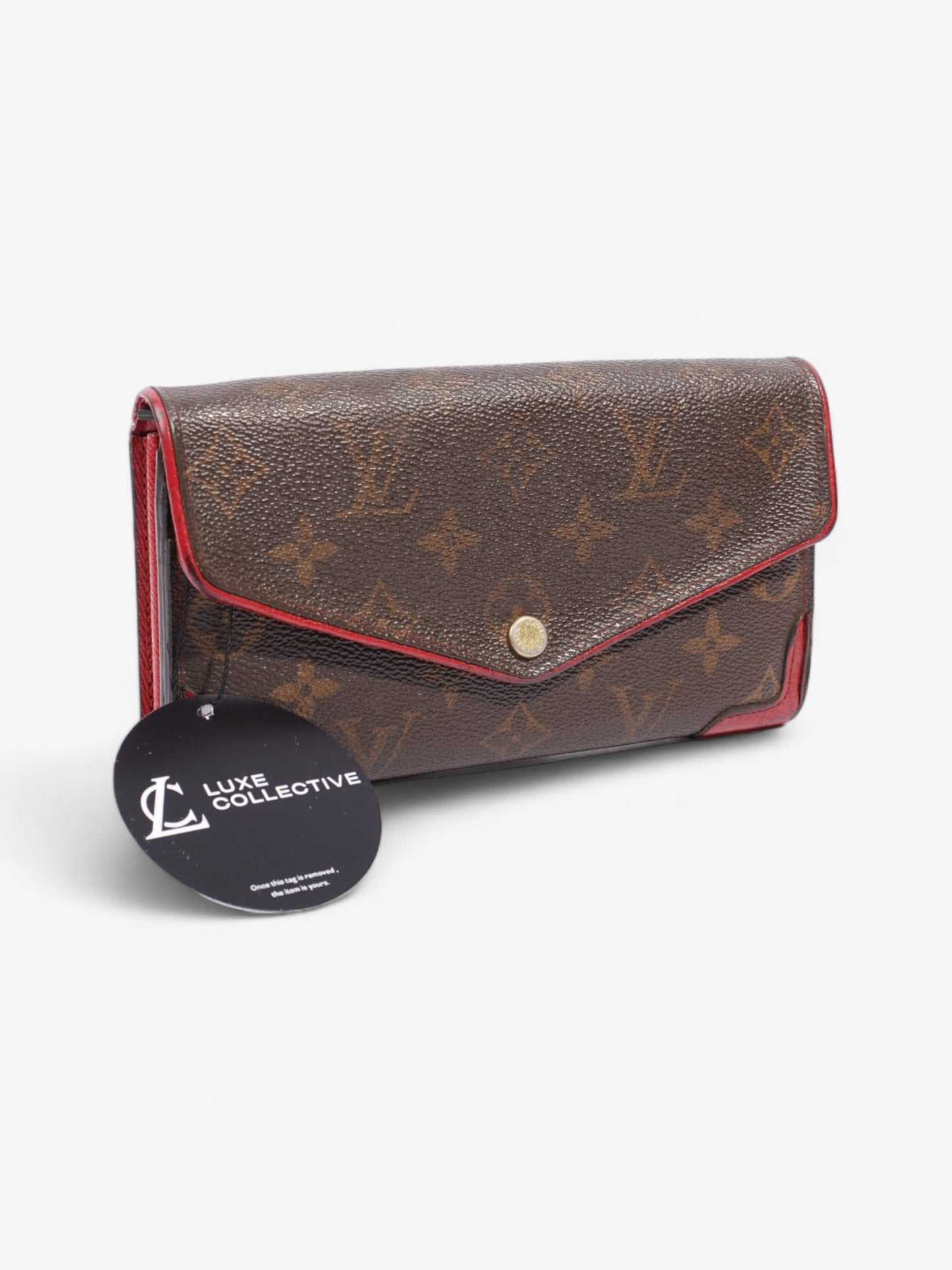 Louis Vuitton Portefeiulle Retiro French Wallet Monogram / Red Coated Canvas