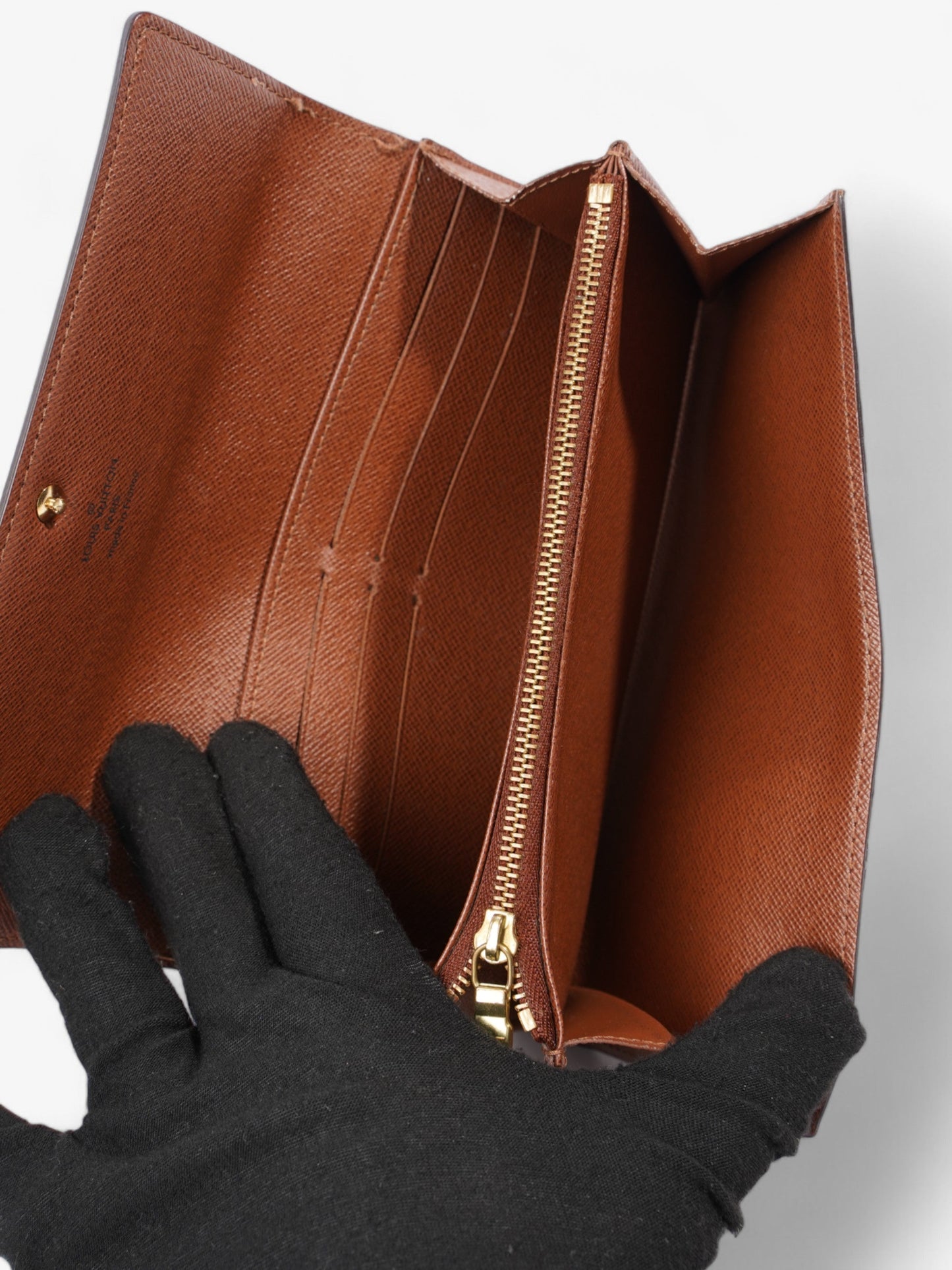 Louis Vuitton Sarah Wallet Monogram Coated Canvas