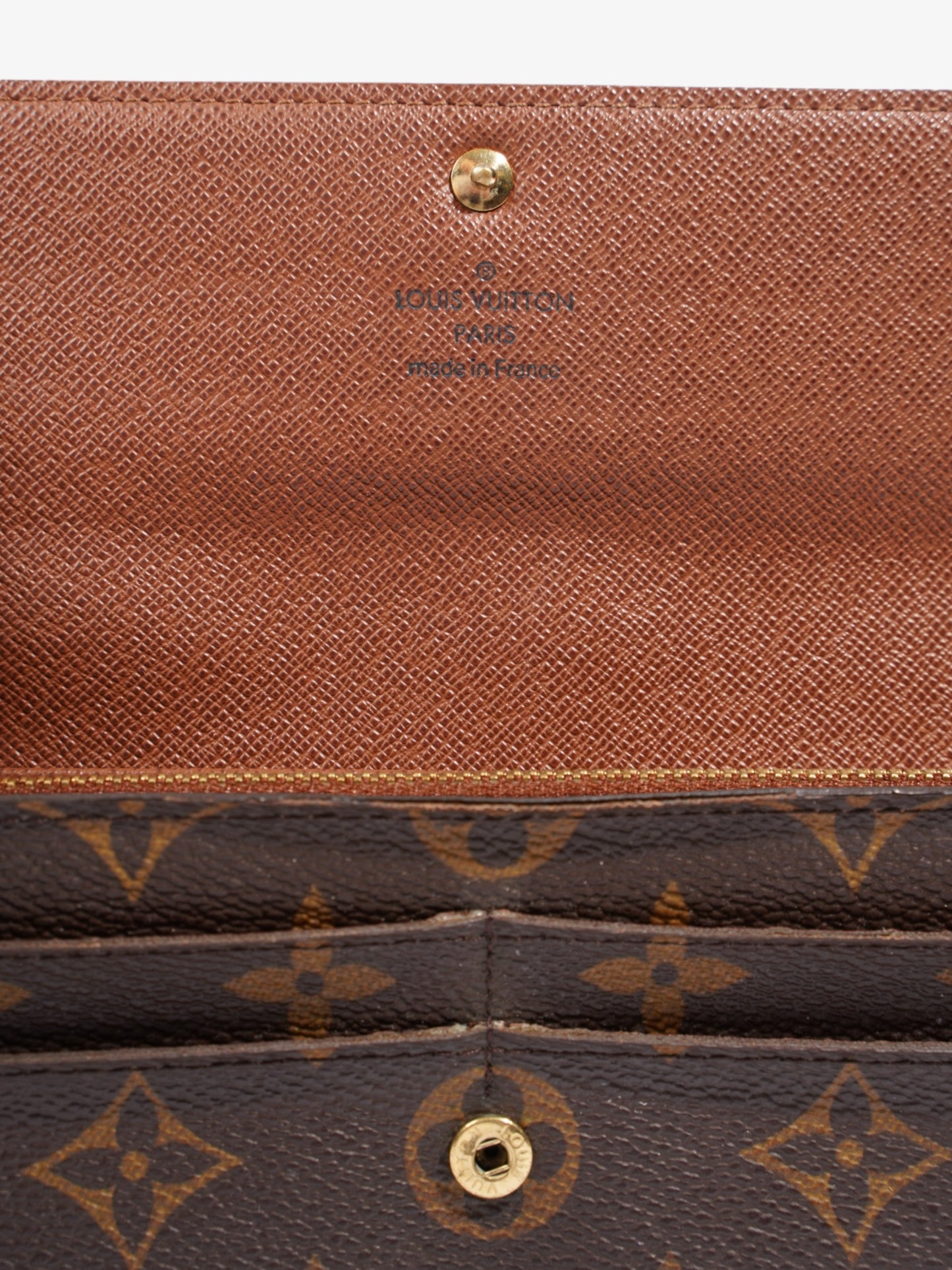 Louis Vuitton Sarah Wallet Monogram Coated Canvas