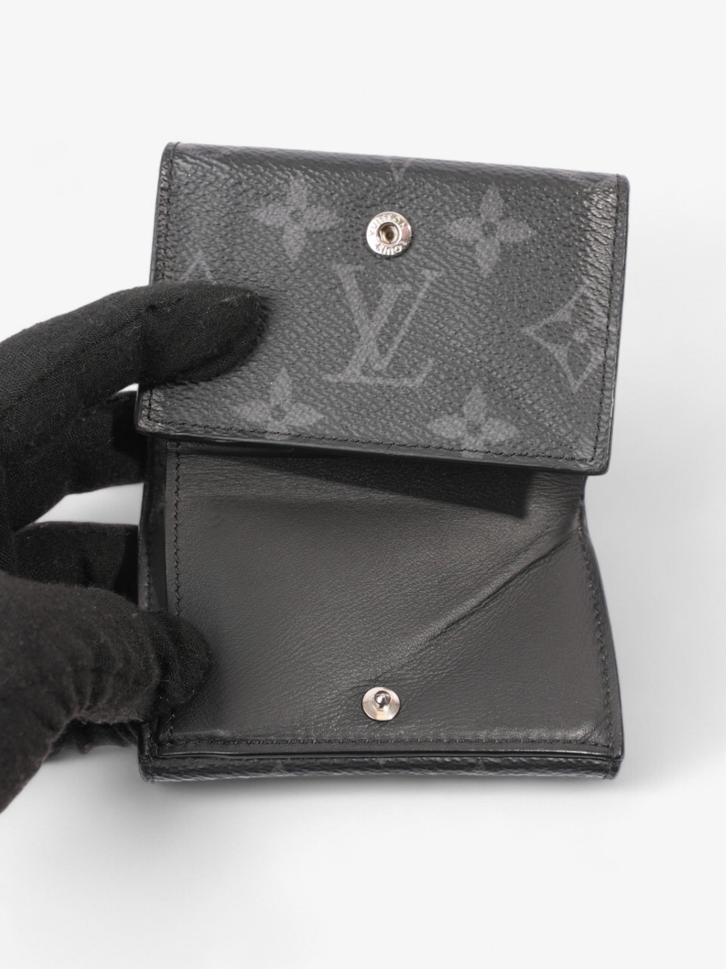 Louis Vuitton Discovery Compact Wallet Monogram Eclipse Coated Canvas