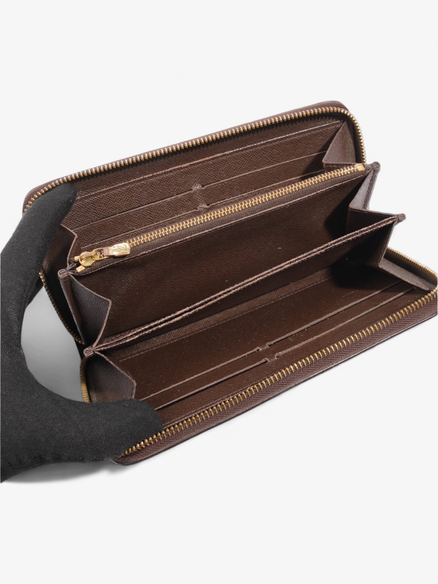 Louis Vuitton Zippy Wallet  Damier Ebene Coated Canvas