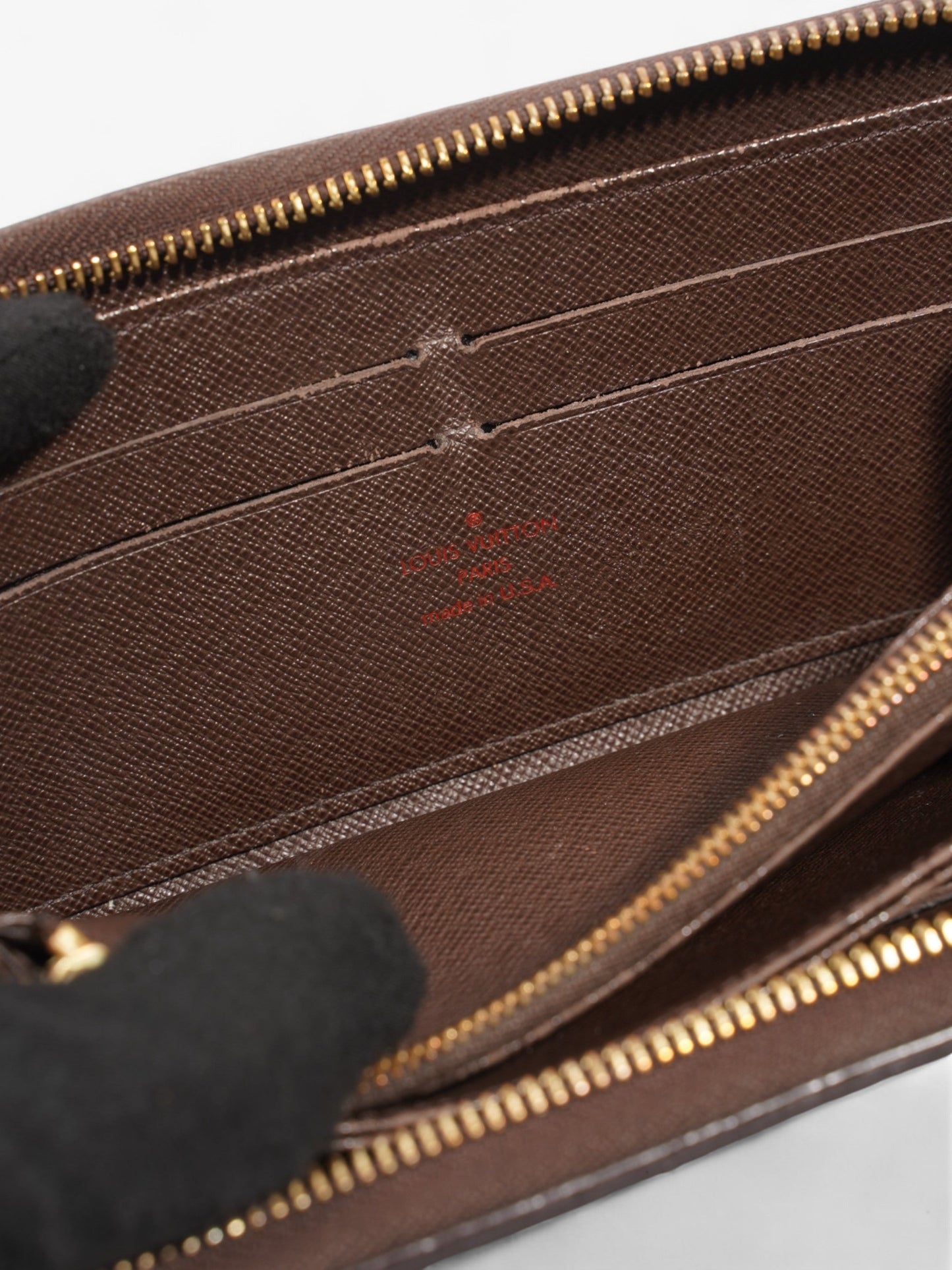 Louis Vuitton Zippy Wallet  Damier Ebene Coated Canvas