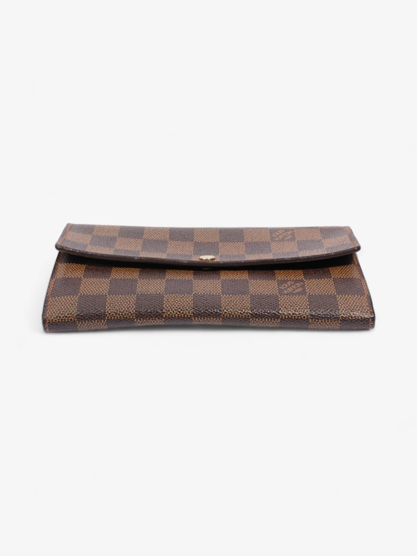 Louis Vuitton Sarah Wallet Damier Ebene Coated Canvas