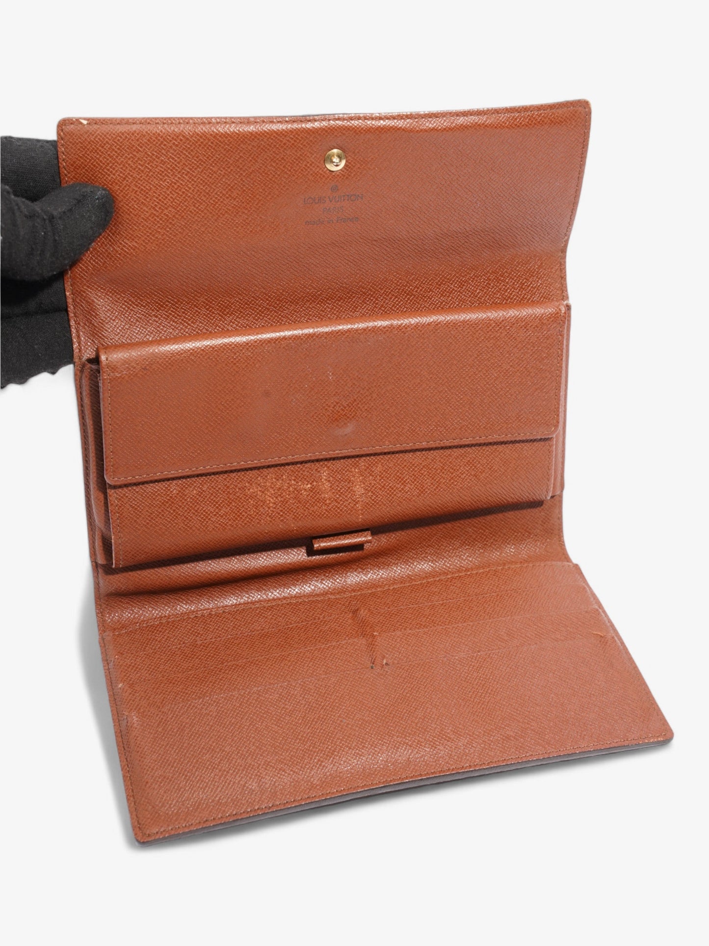 Louis Vuitton Porte Tresor International Long Wallet Monogram Coated Canvas
