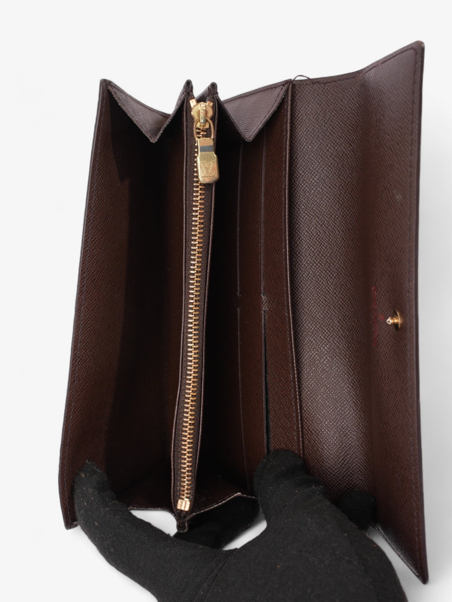 Louis Vuitton Portefeuille International Wallet Damier Ebene Coated Canvas