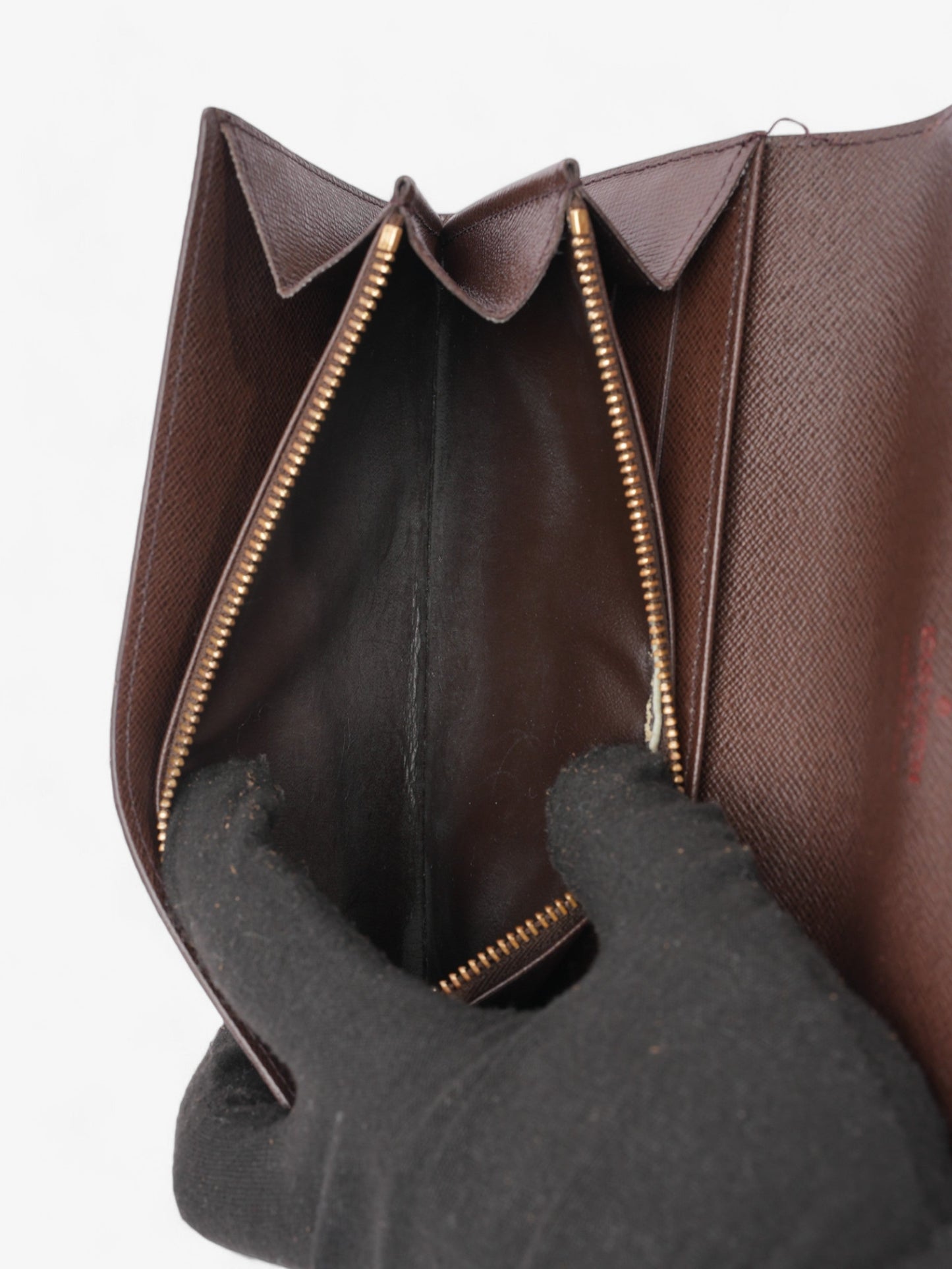Louis Vuitton Portefeuille International Wallet Damier Ebene Coated Canvas