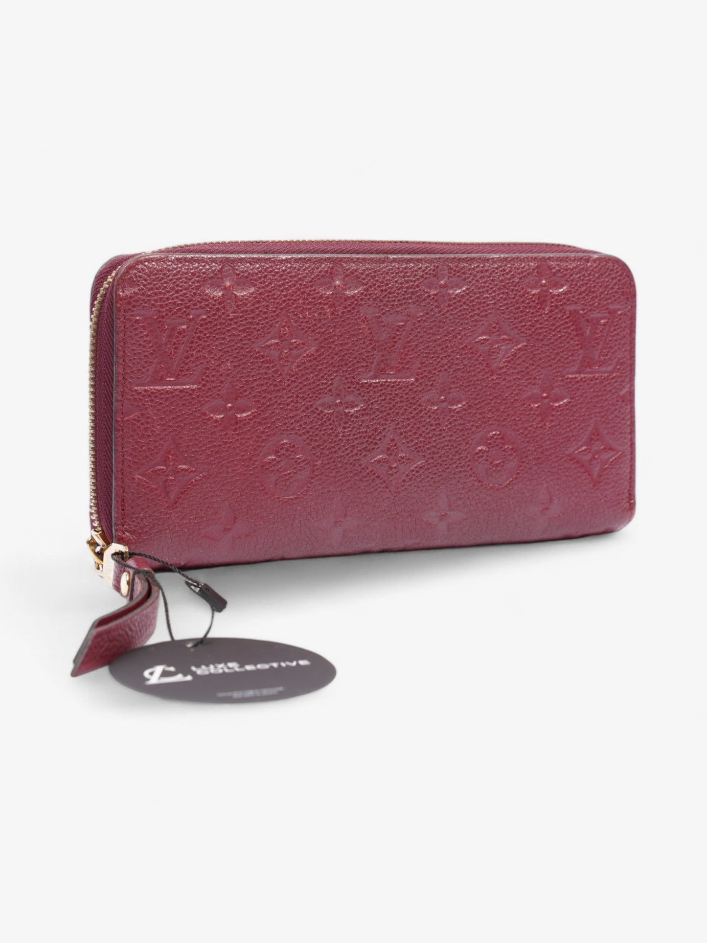 Louis Vuitton Zippy Wallet Maroon  Empreinte Leather