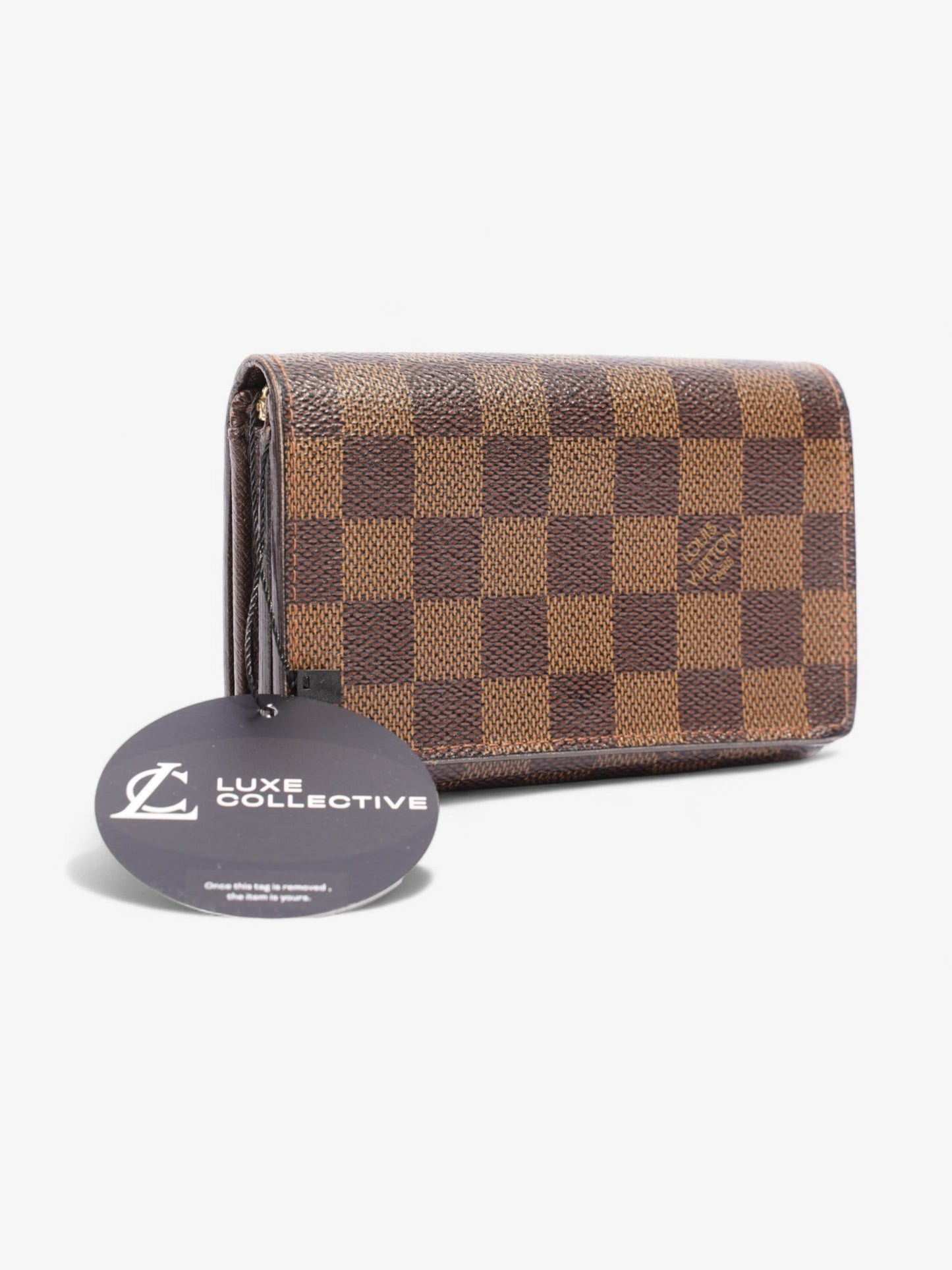 Louis Vuitton Portefeuil-Tr茅sor Damier Ebene Coated Canvas