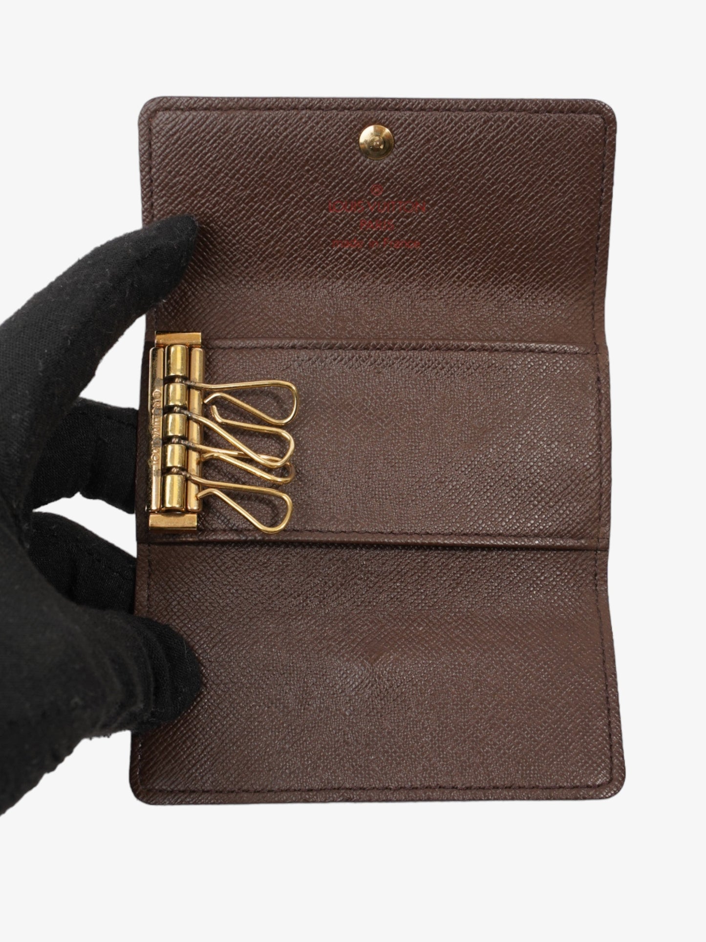 Louis Vuitton Multicles 4 Key Holder Damier Ebene Coated Canvas