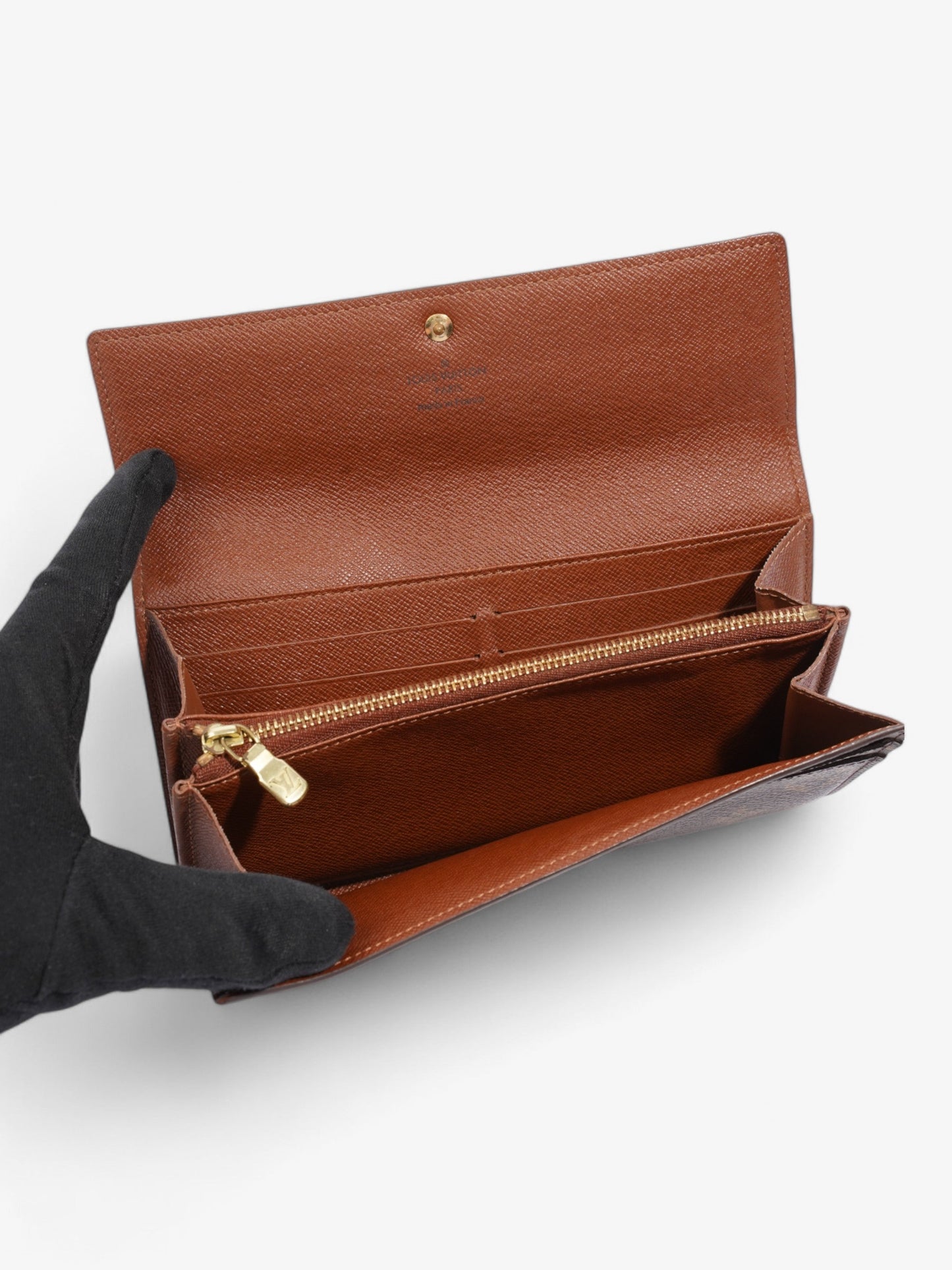 Louis Vuitton Sarah Wallet Monogram Coated Canvas
