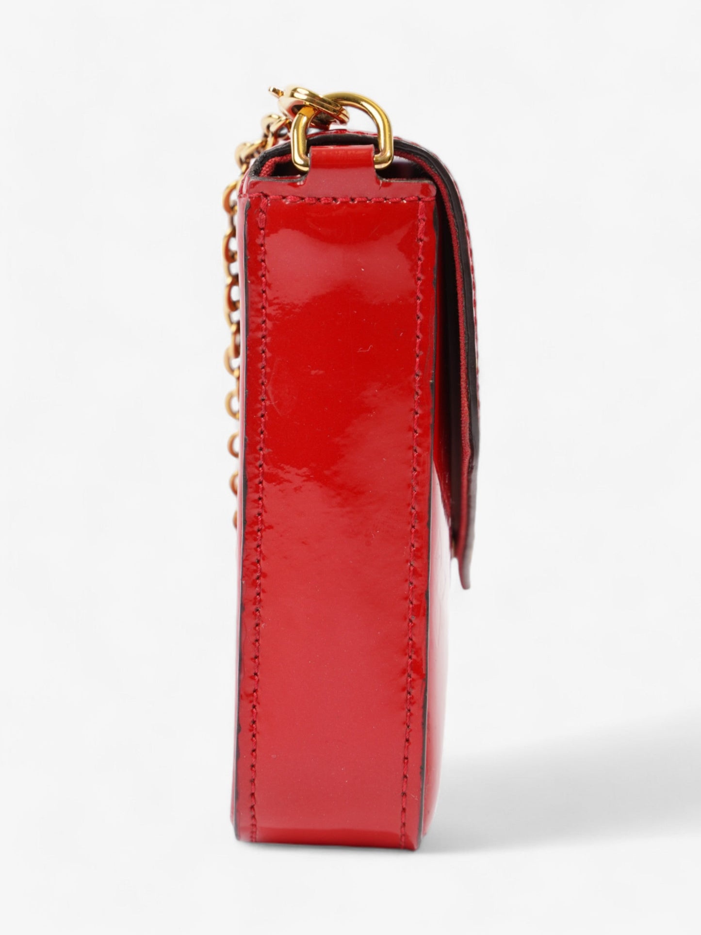 Louis Vuitton Pochette Felicie Red Vernis Leather