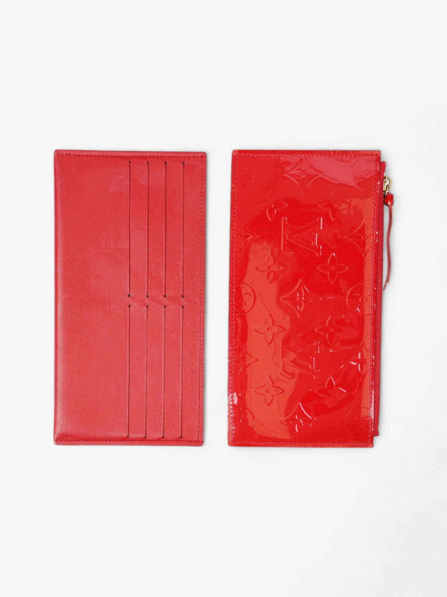 Louis Vuitton Pochette Felicie Red Vernis Leather