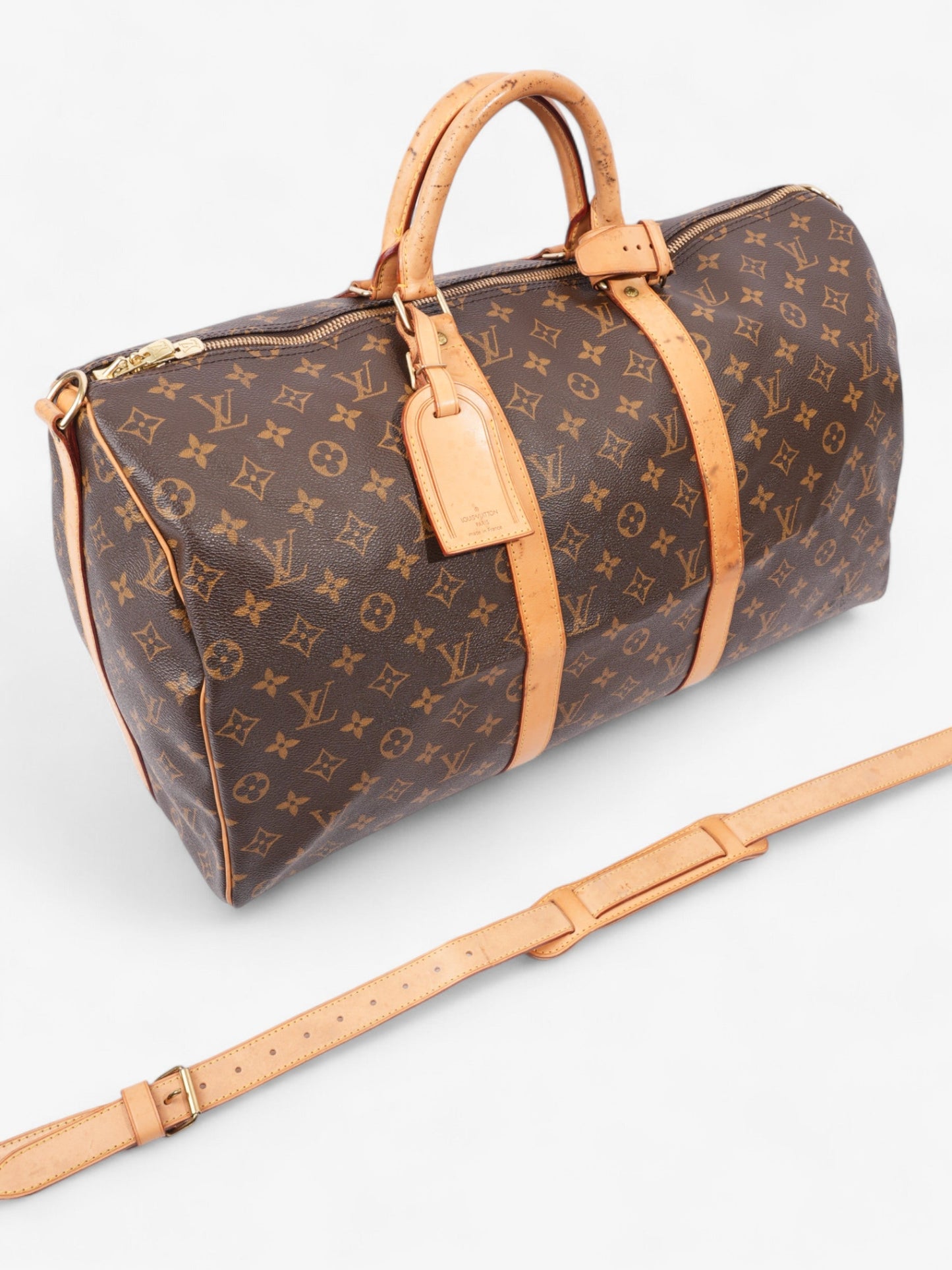 Louis Vuitton Keepall Bandouliere Monogram Coated Canvas 50