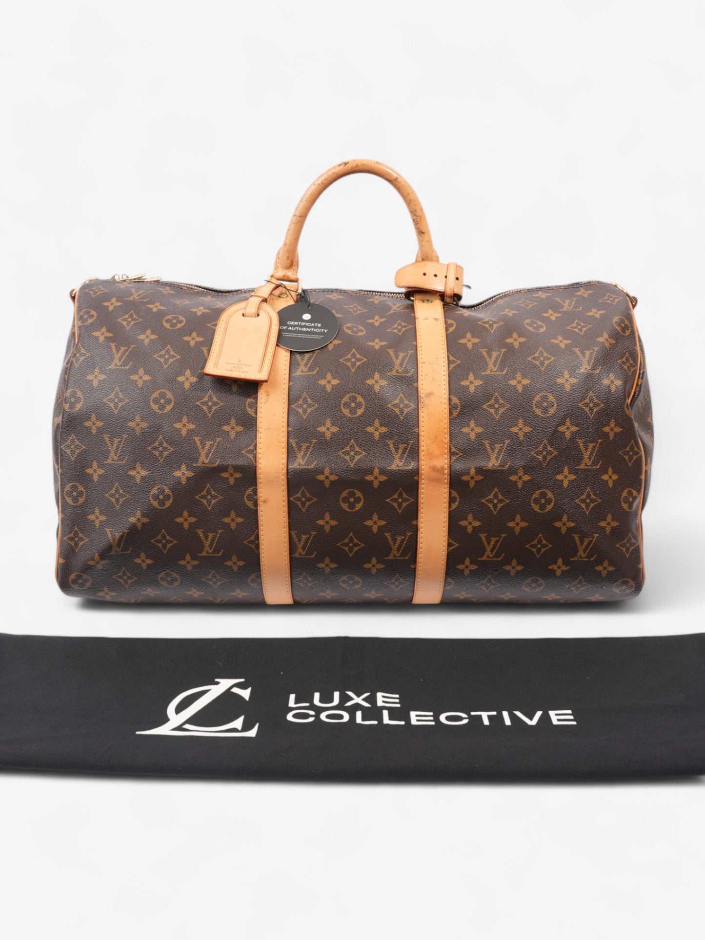 Louis Vuitton Keepall Bandouliere Monogram Coated Canvas 50