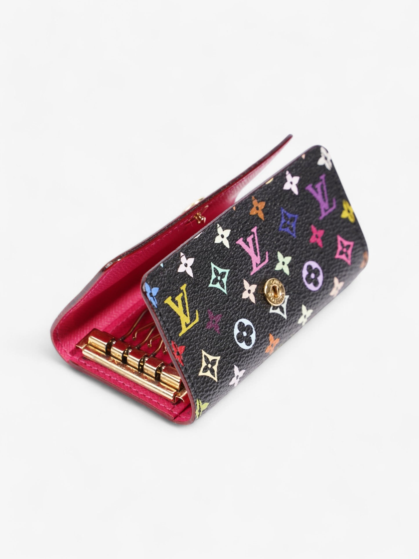 Louis Vuitton Murakami Multicles 4 Key Case Holder Black / Multicolour Coated Canvas