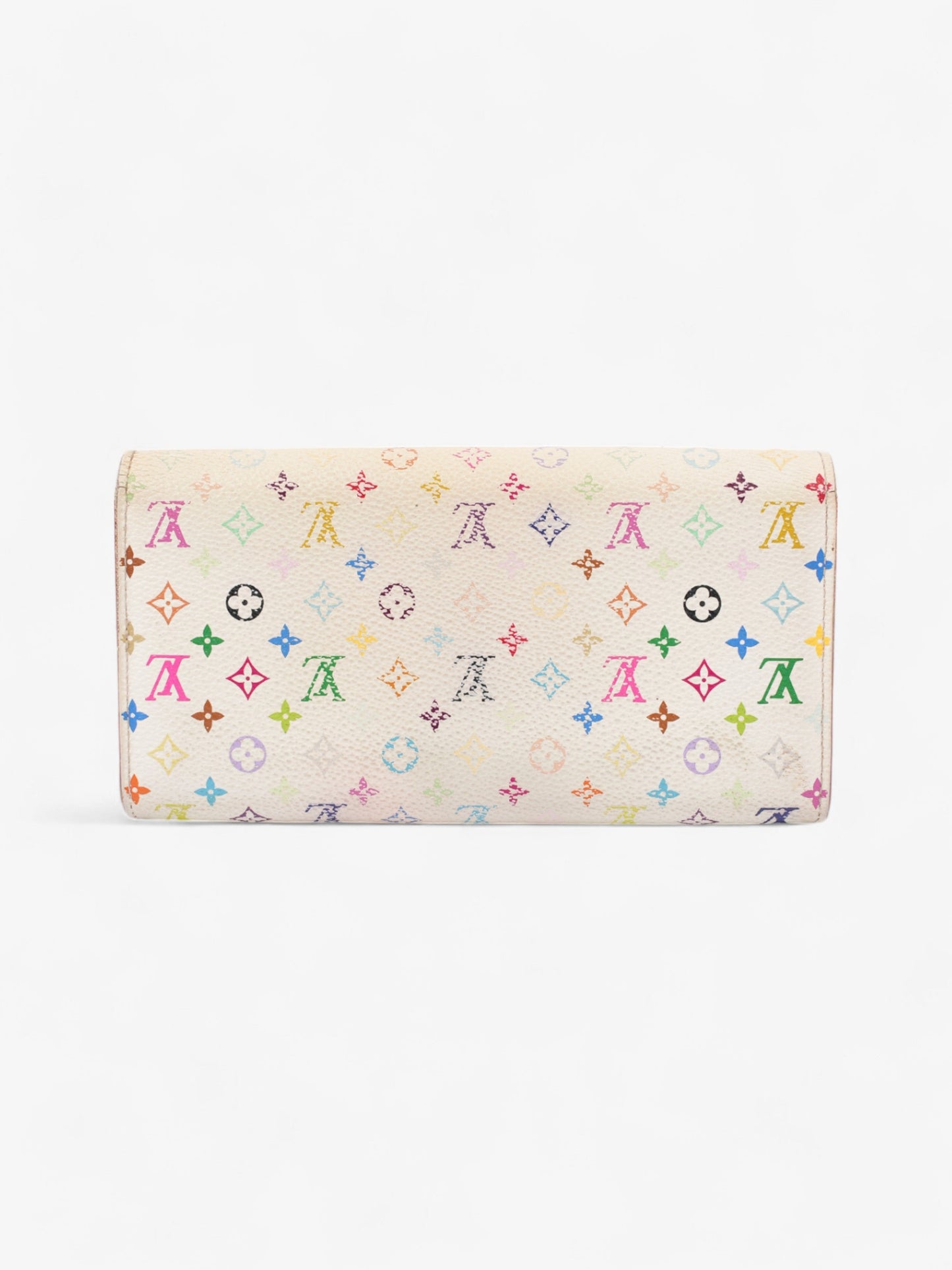 Louis Vuitton Sarah Wallet White / Multicolour Coated Canvas